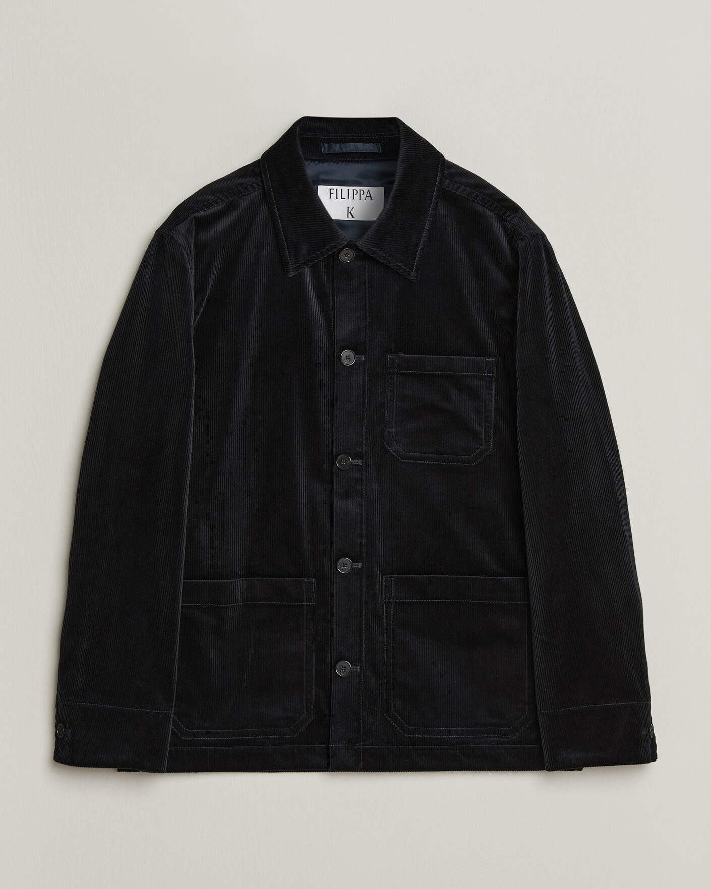 Men | Shirts | Filippa K | Taylor Corduroy Overshirt Navy