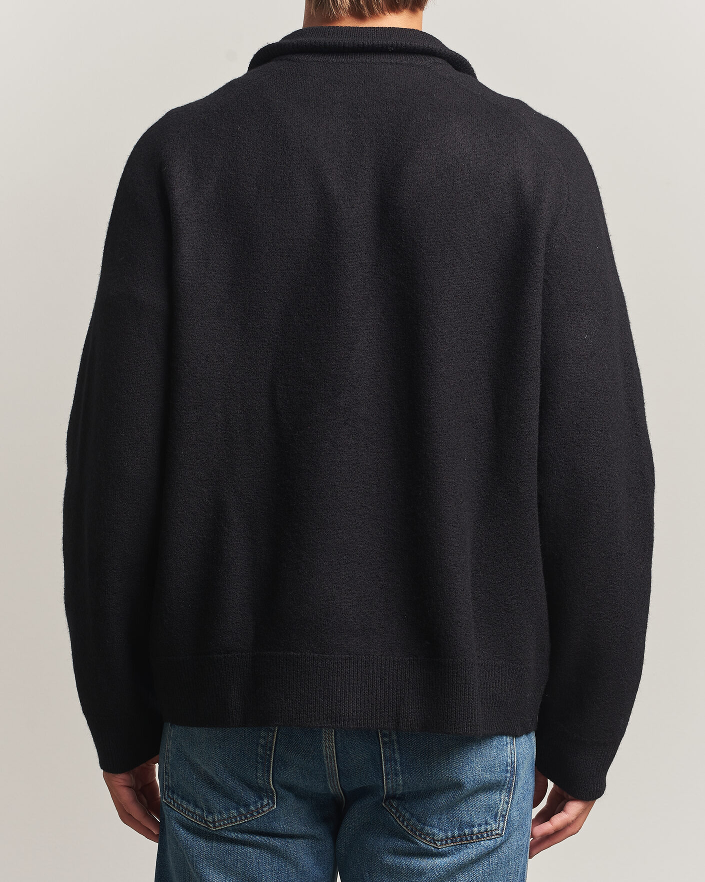 Men | Sweaters & Knitwear | Filippa K | Wool Knitted Cardigan Black