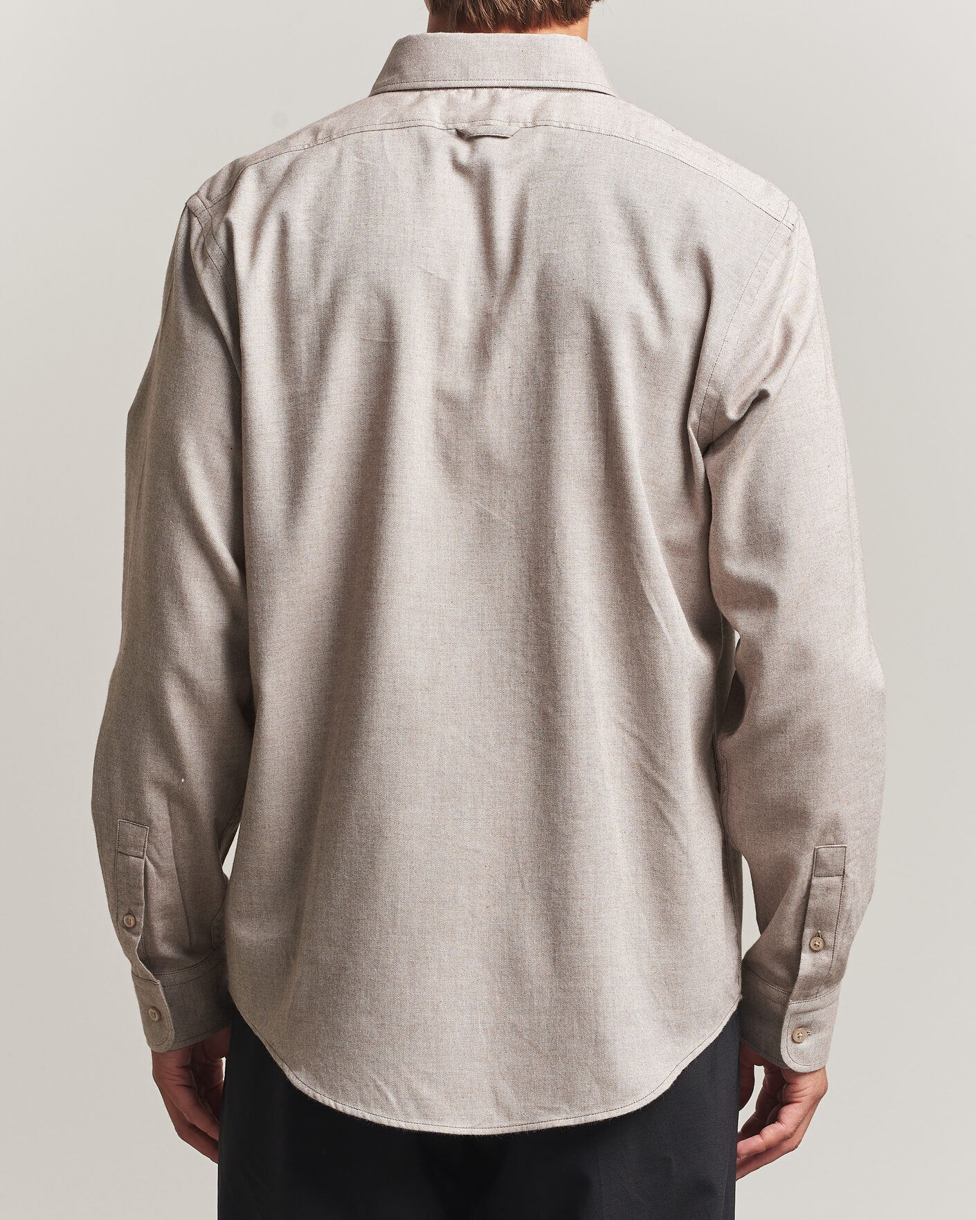 Men | Shirts | Filippa K | Zack Flannel Shirt Mid Brown