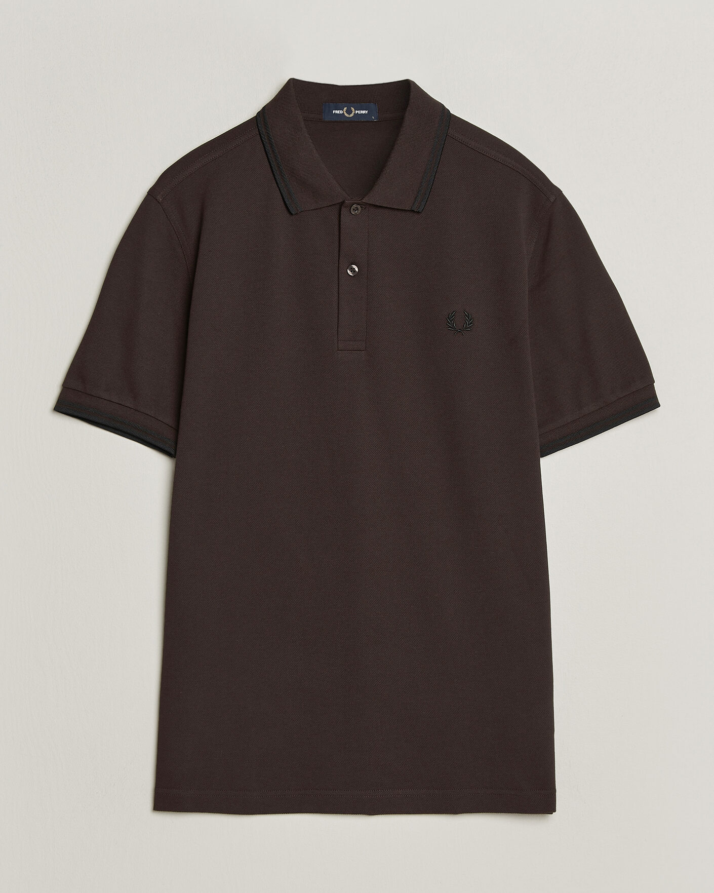 Men | Polo Shirts | Fred Perry | Twin Tipped Polo Shirt Rich Brown