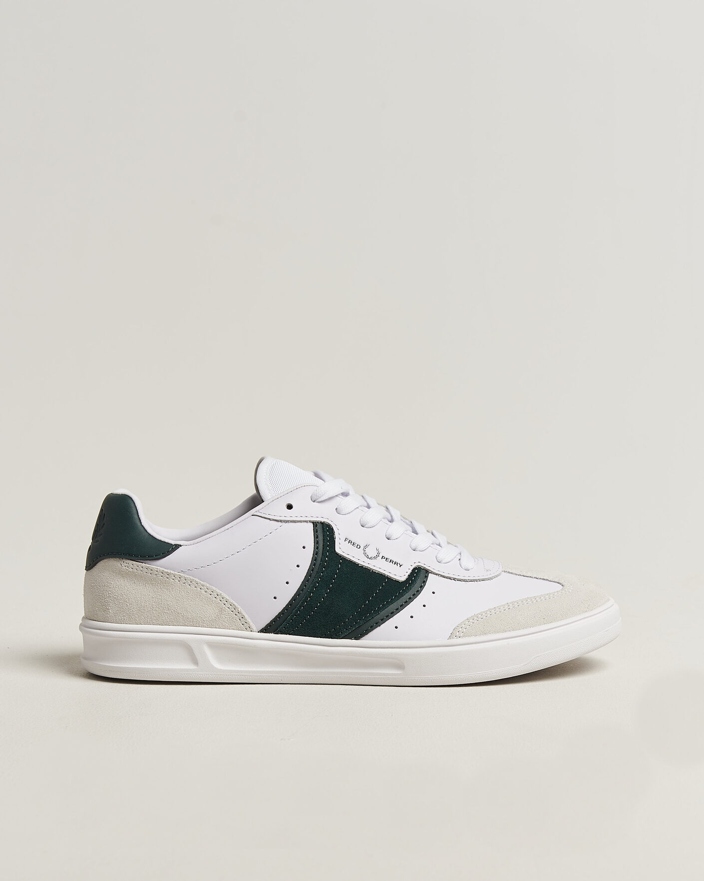 Men | Sneakers | Fred Perry | B4 Leather/Suede Sneaker White