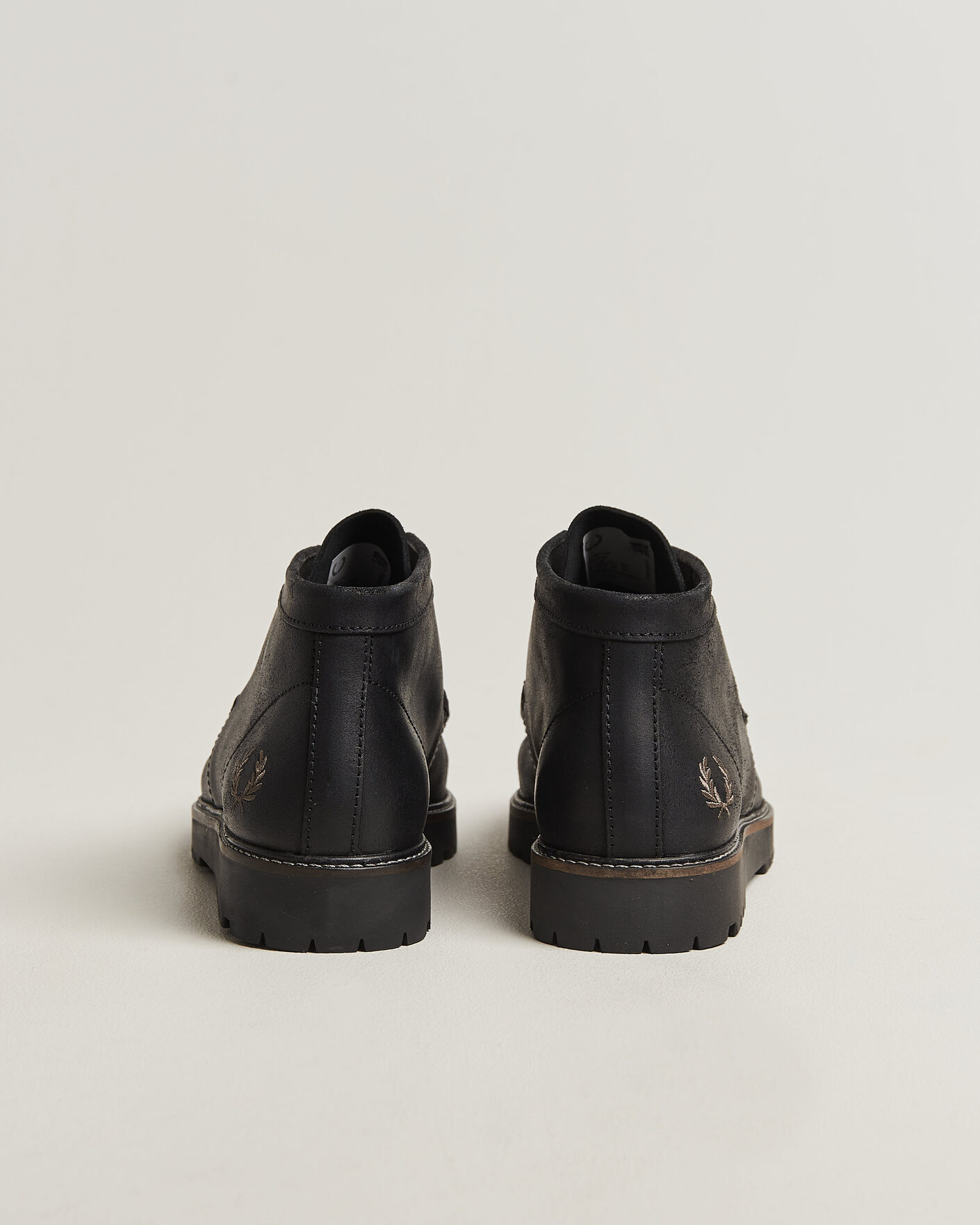 Men | Boots | Fred Perry | Kenney Waxed Suede Chukka Boot Black