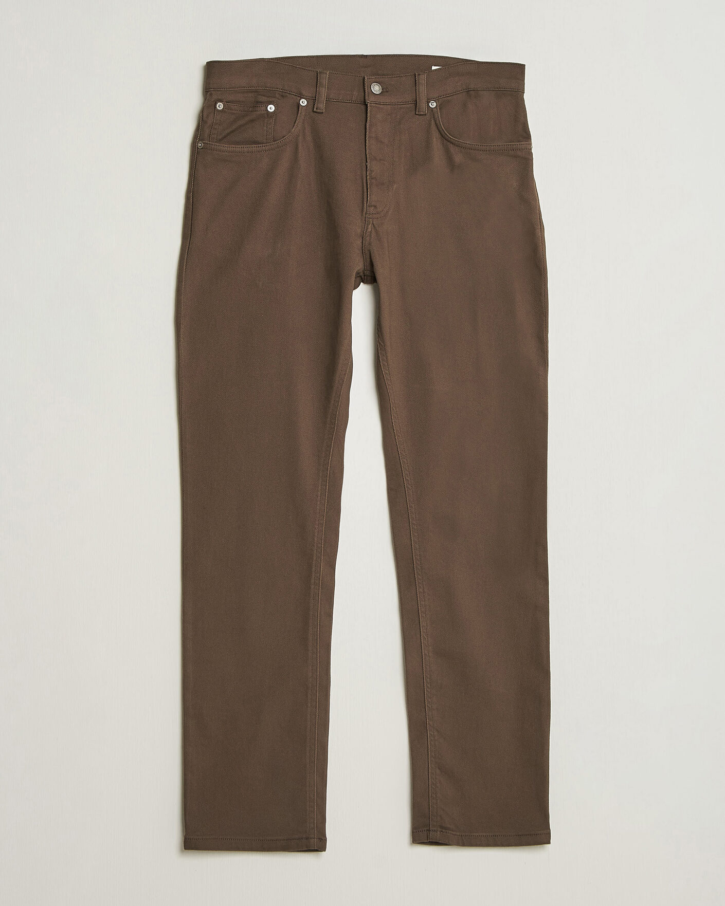 Men | Trousers | Gant | Regular Fit Soft Twill 5-Pocket Pants Shadow Brown