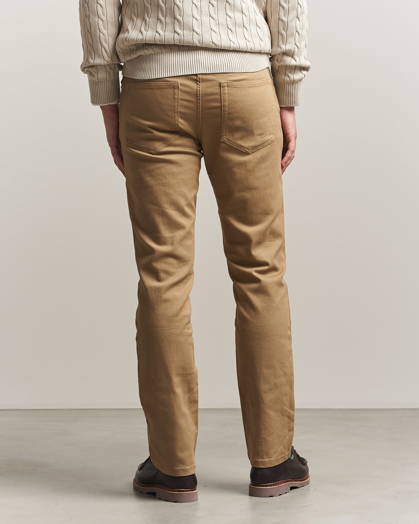 Men | Trousers | Gant | Regular Fit Soft Twill 5-Pocket Pants Light Taupe
