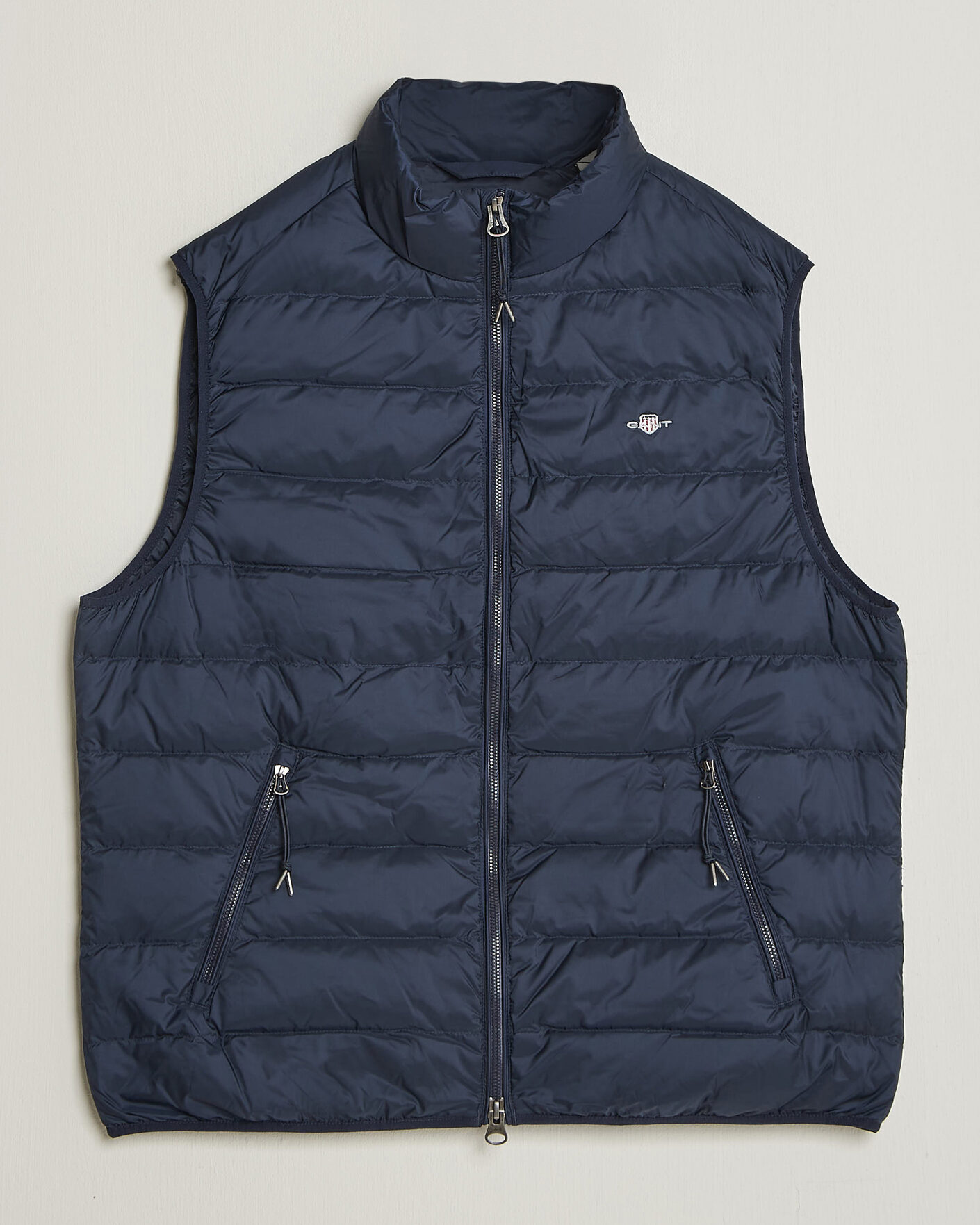 Men | Gilets | Gant | Light Down Vest Evening Blue