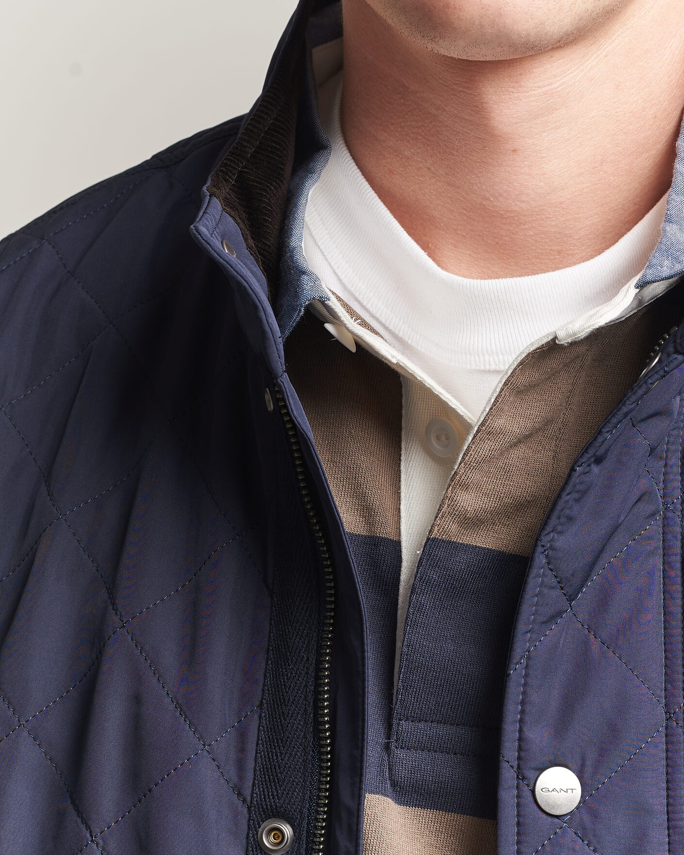 Men | Coats & Jackets | Gant | Classic Quilted Jacket Evening Blue