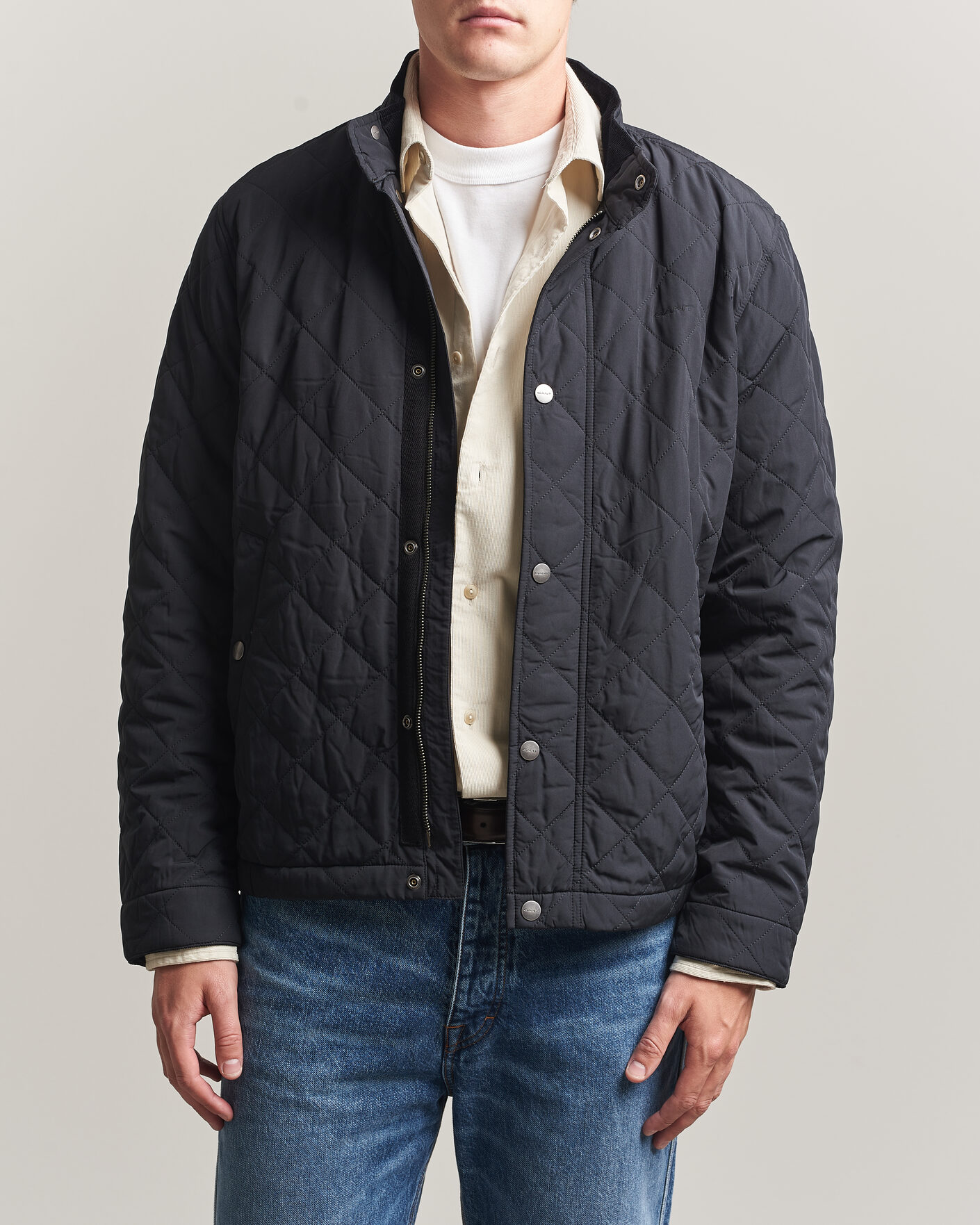 Men | Coats & Jackets | Gant | Classic Quilted Jacket Black