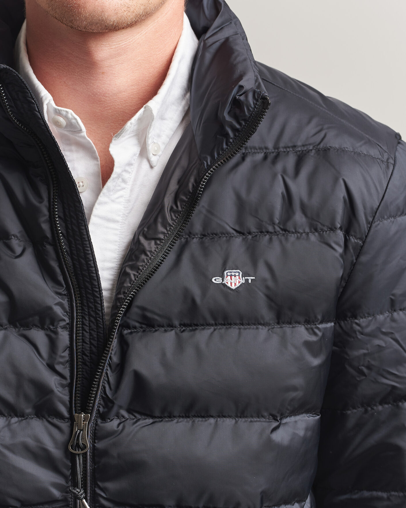 Men | Coats & Jackets | Gant | Light Down Jacket Black