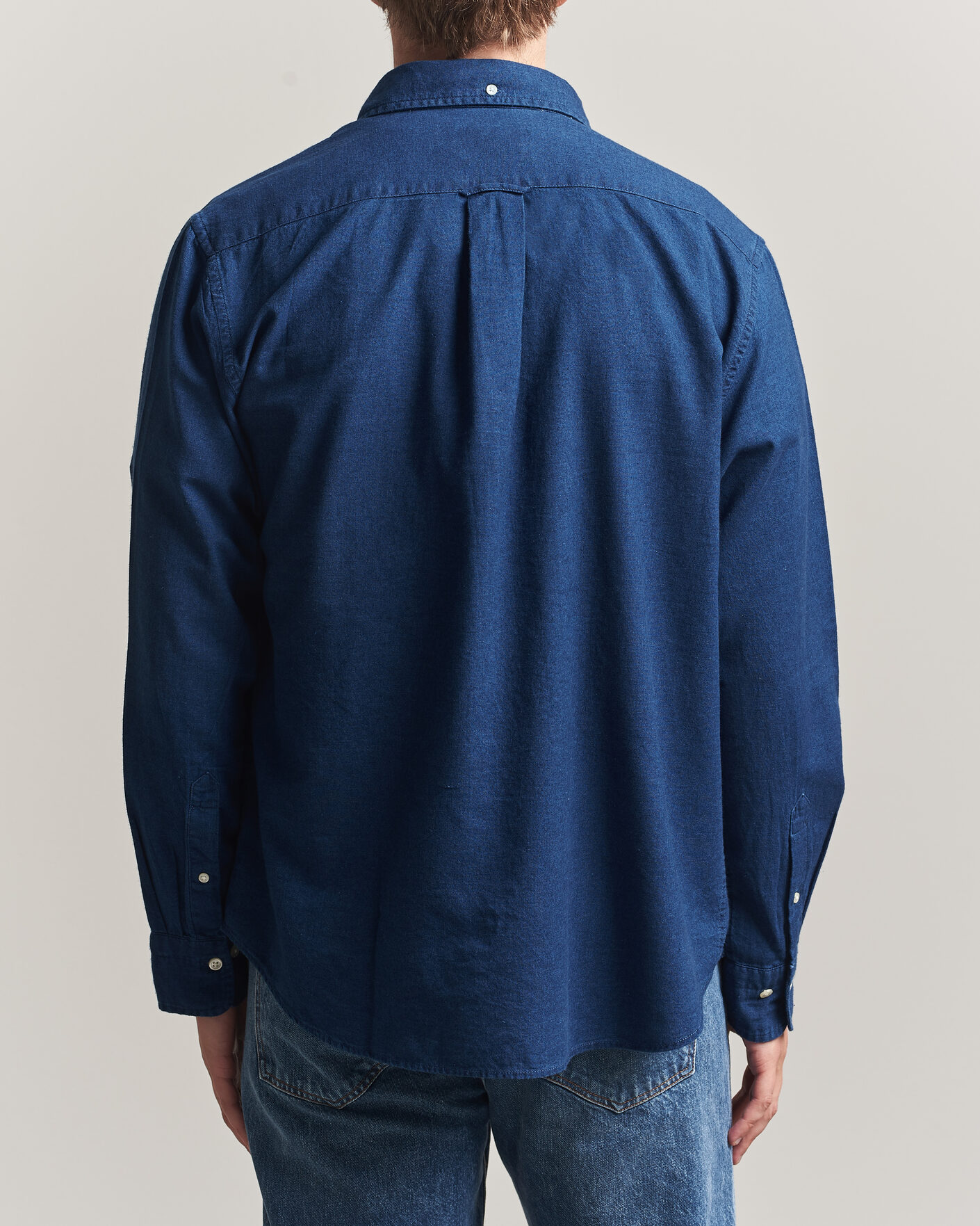 Men | Shirts | Gant | Regular Fit Indigo Oxford Shirt Dark Blue