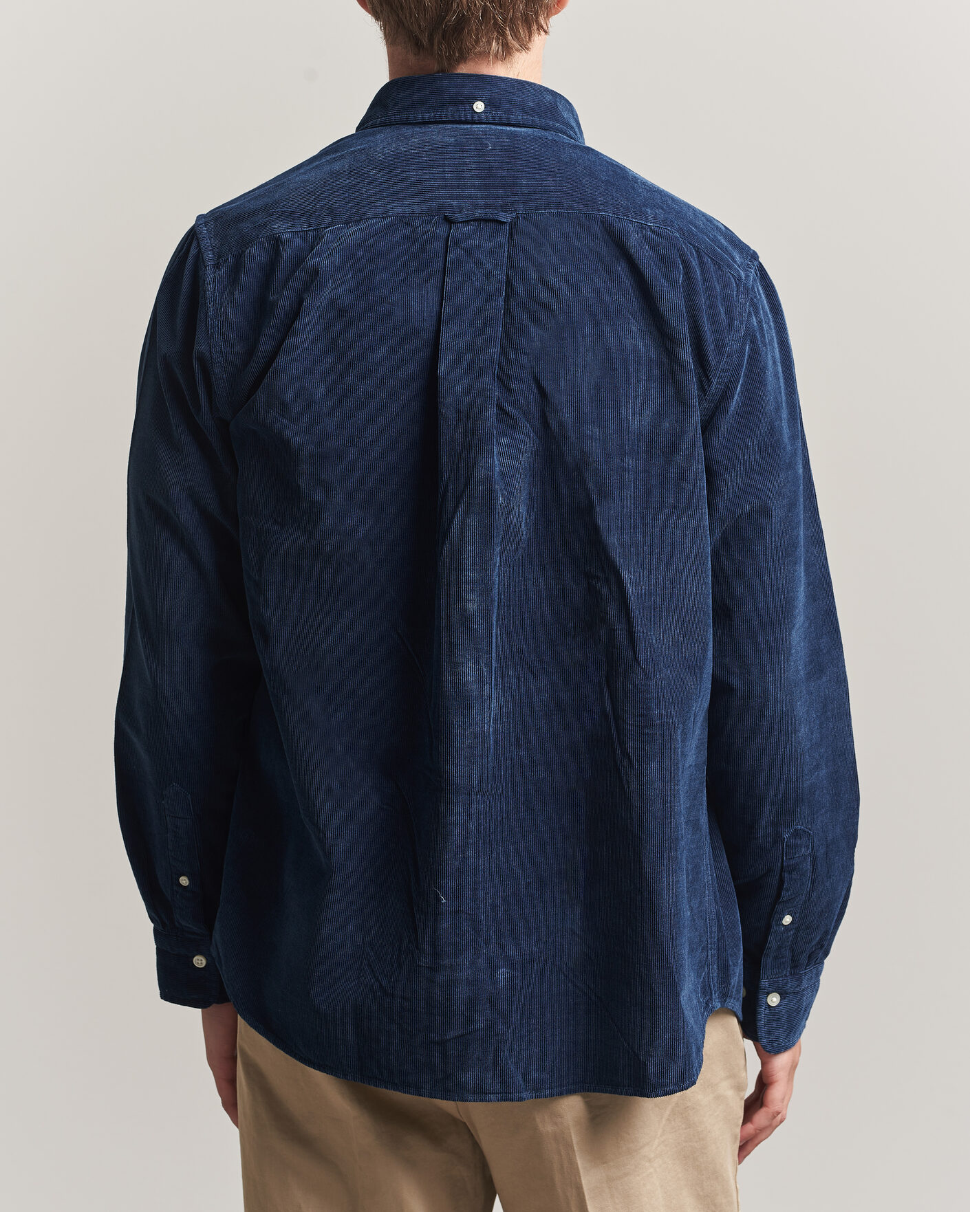 Men | Shirts | Gant | Indigo Corduroy Shirt Dark Blue