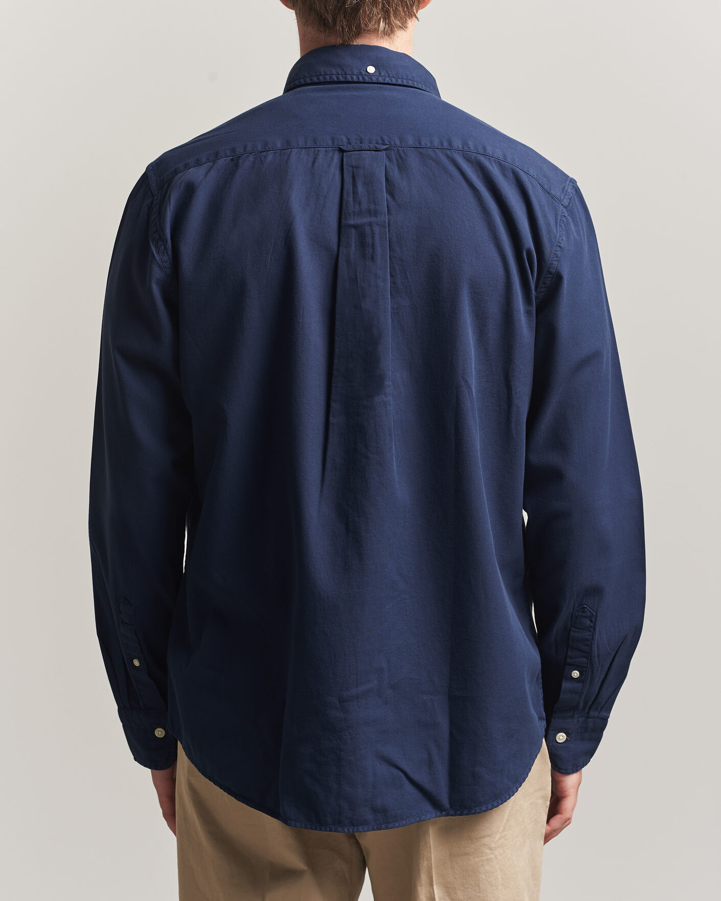 Men | Shirts | Gant | Regular Fit Garment Dyed Twill Shirt Evening Blue
