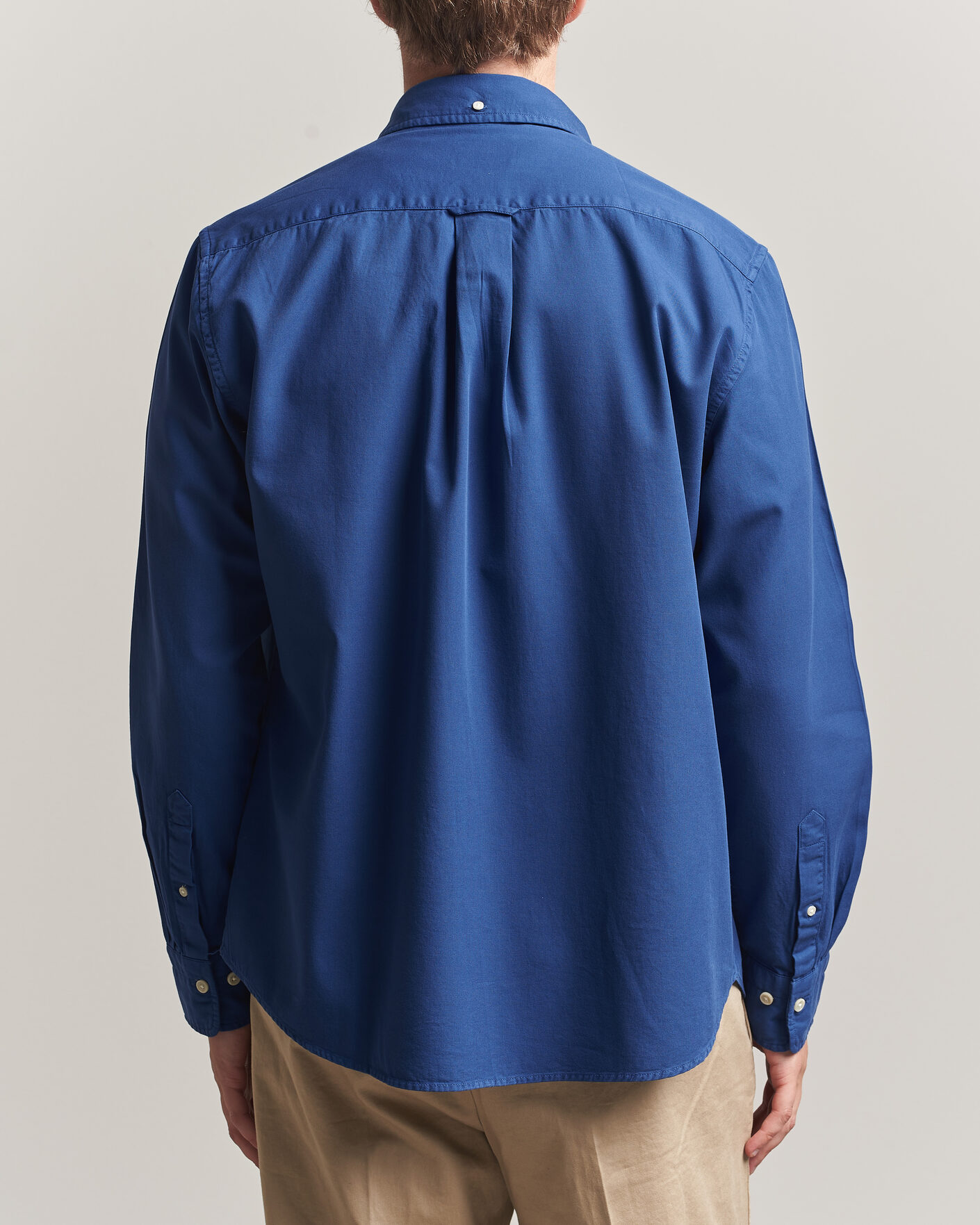 Men | Shirts | Gant | Regular Fit Garment Dyed Twill Shirt Crisp Blue