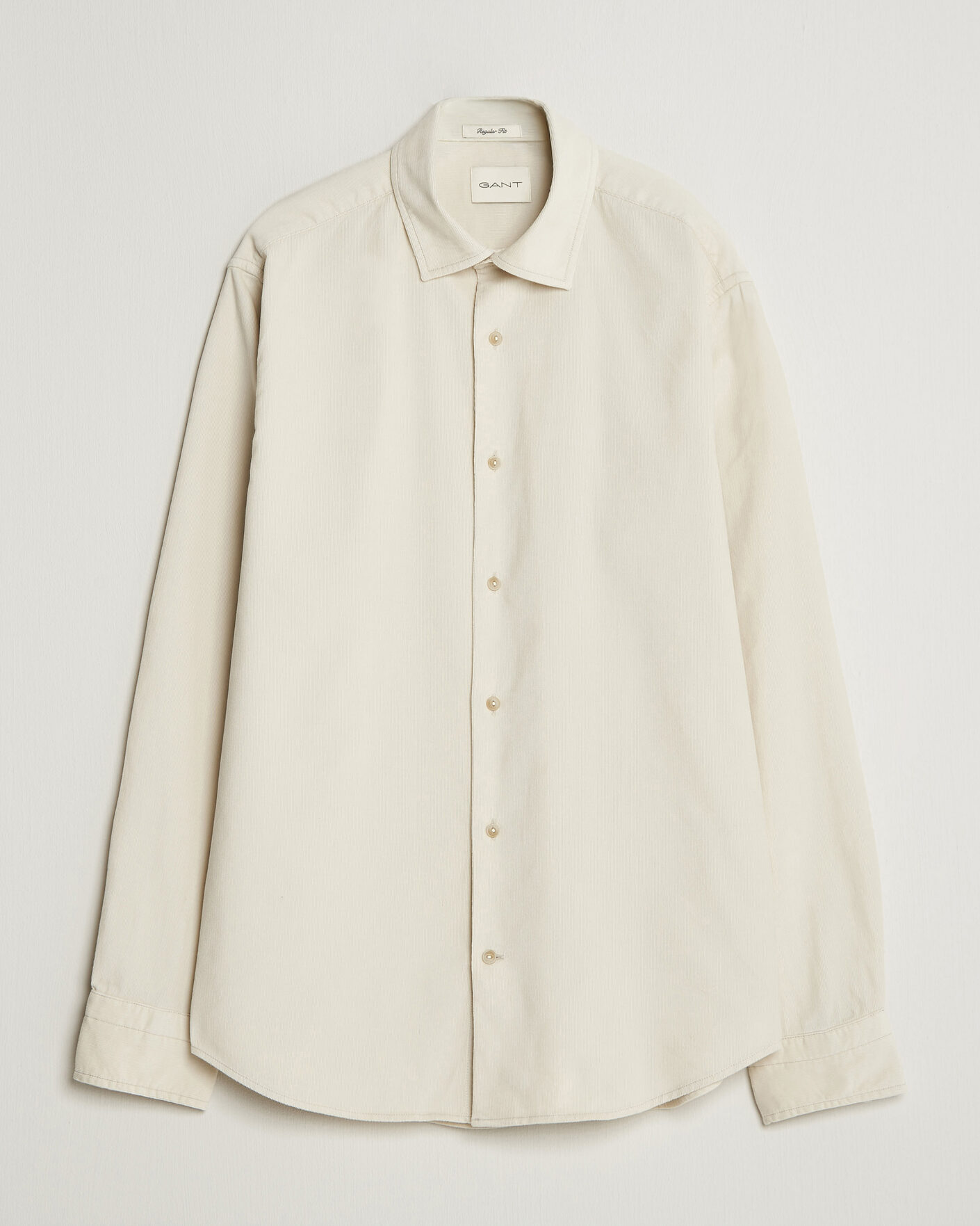 Men | Shirts | Gant | Regular Fit Baby Cord Shirt Sand