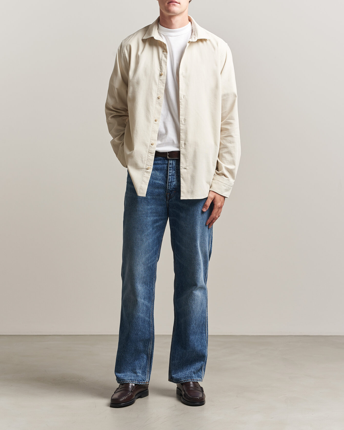Men | Shirts | Gant | Regular Fit Baby Cord Shirt Sand