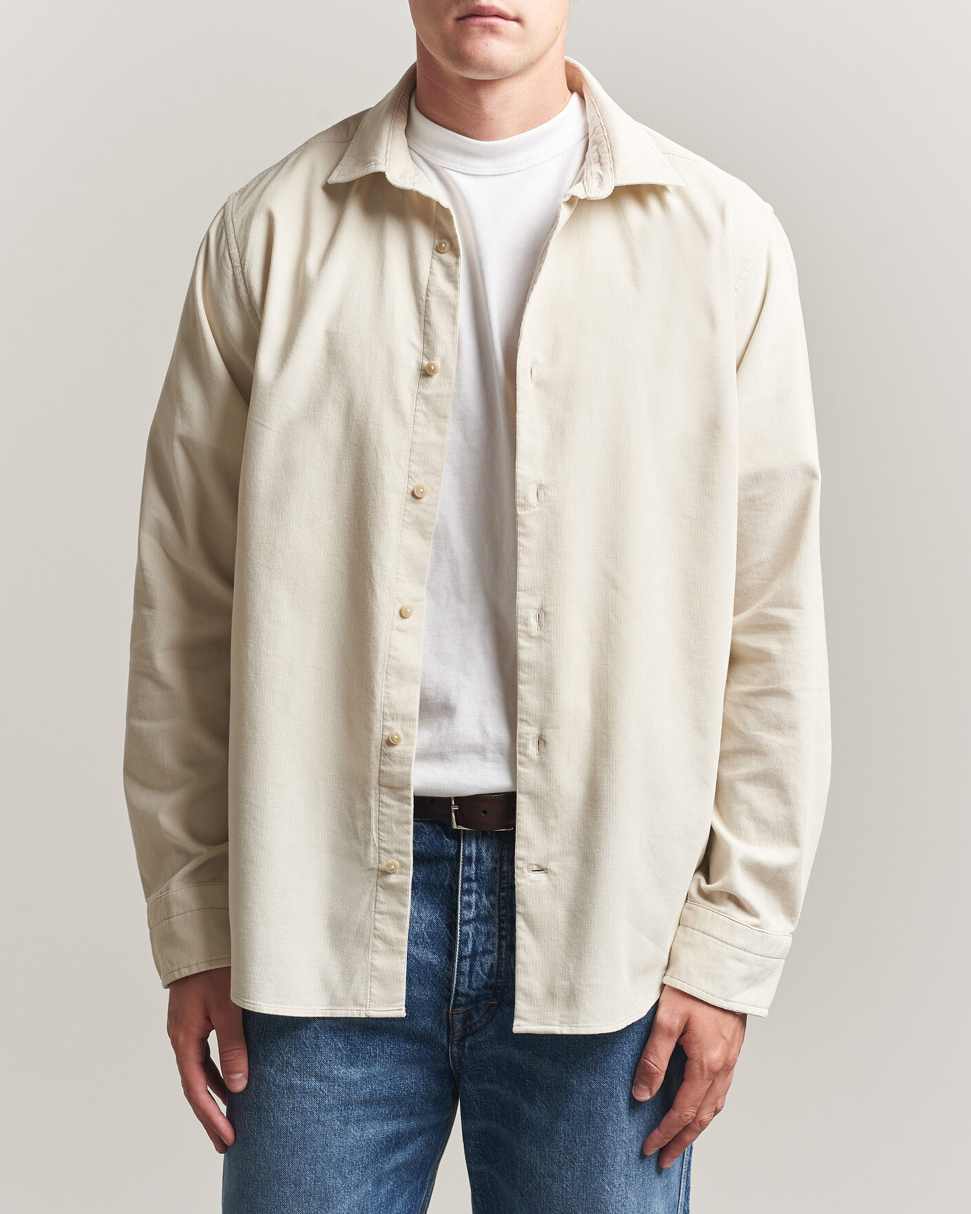 Men | Shirts | Gant | Regular Fit Baby Cord Shirt Sand