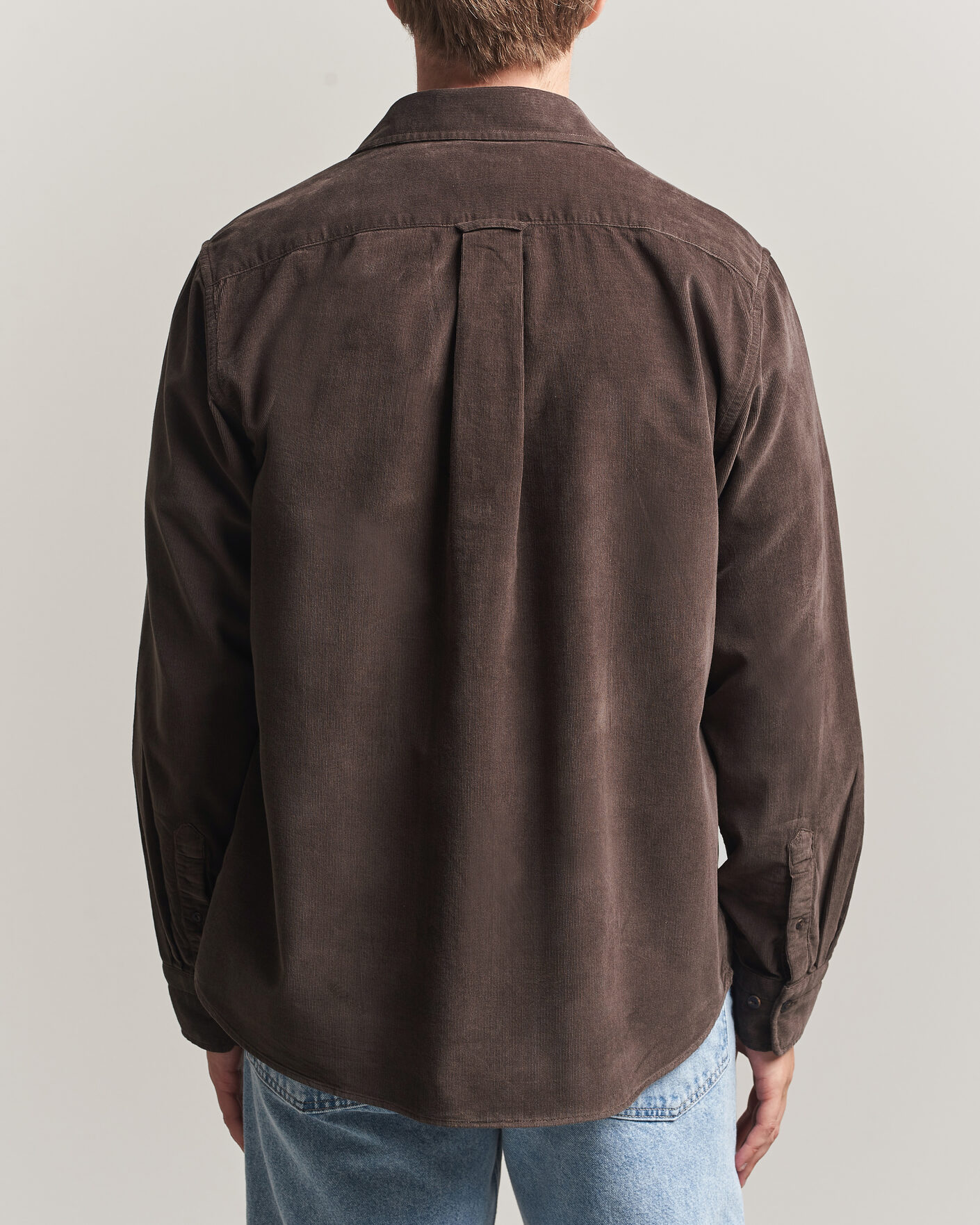 Men | Shirts | Gant | Regular Fit Baby Cord Shirt Shadow Brown