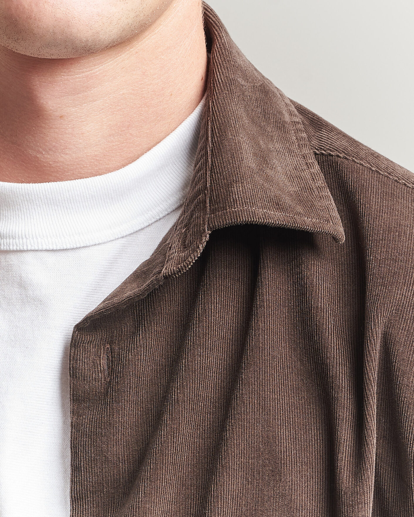 Men | Shirts | Gant | Regular Fit Baby Cord Shirt Shadow Brown