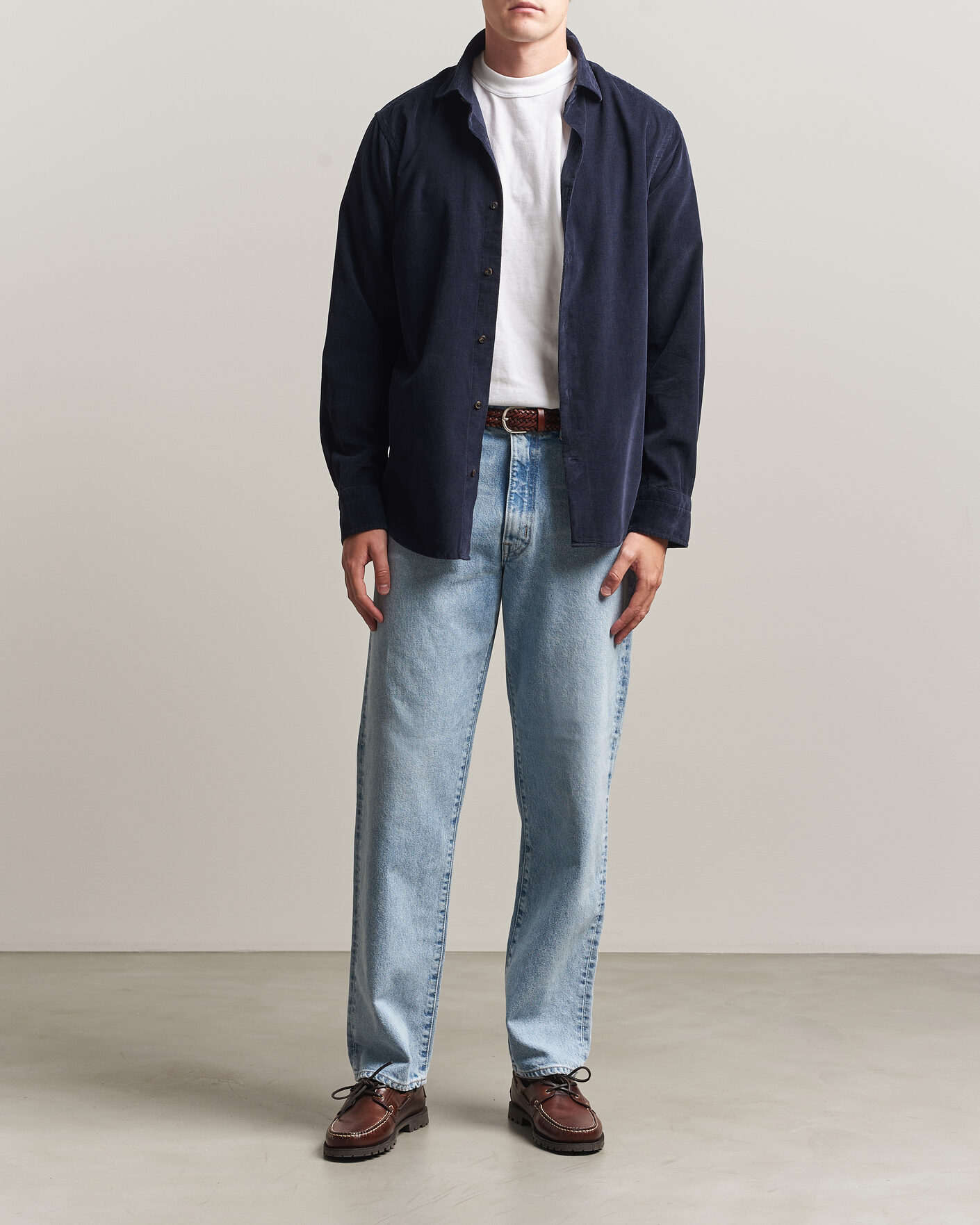 Men | Shirts | Gant | Regular Fit Baby Cord Shirt Evening Blue