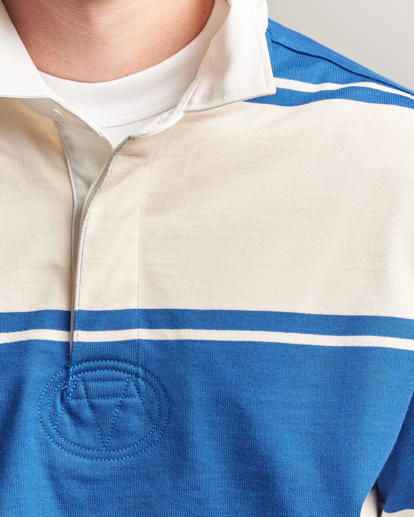 Men | Sweaters & Knitwear | Gant | Striped Rugger Nautical Blue