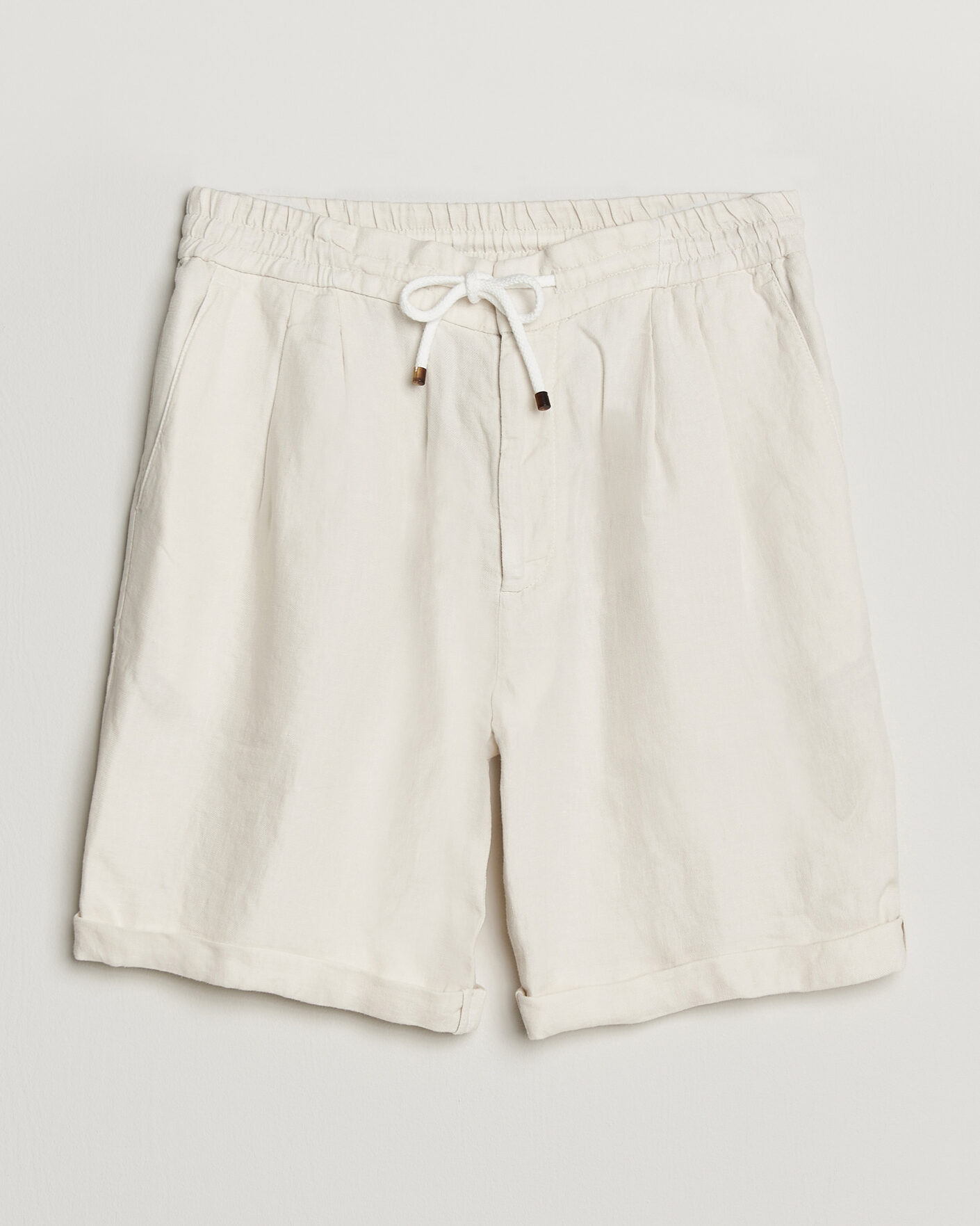 Men | Webshop news | Brunello Cucinelli | Drawstring Shorts Off White