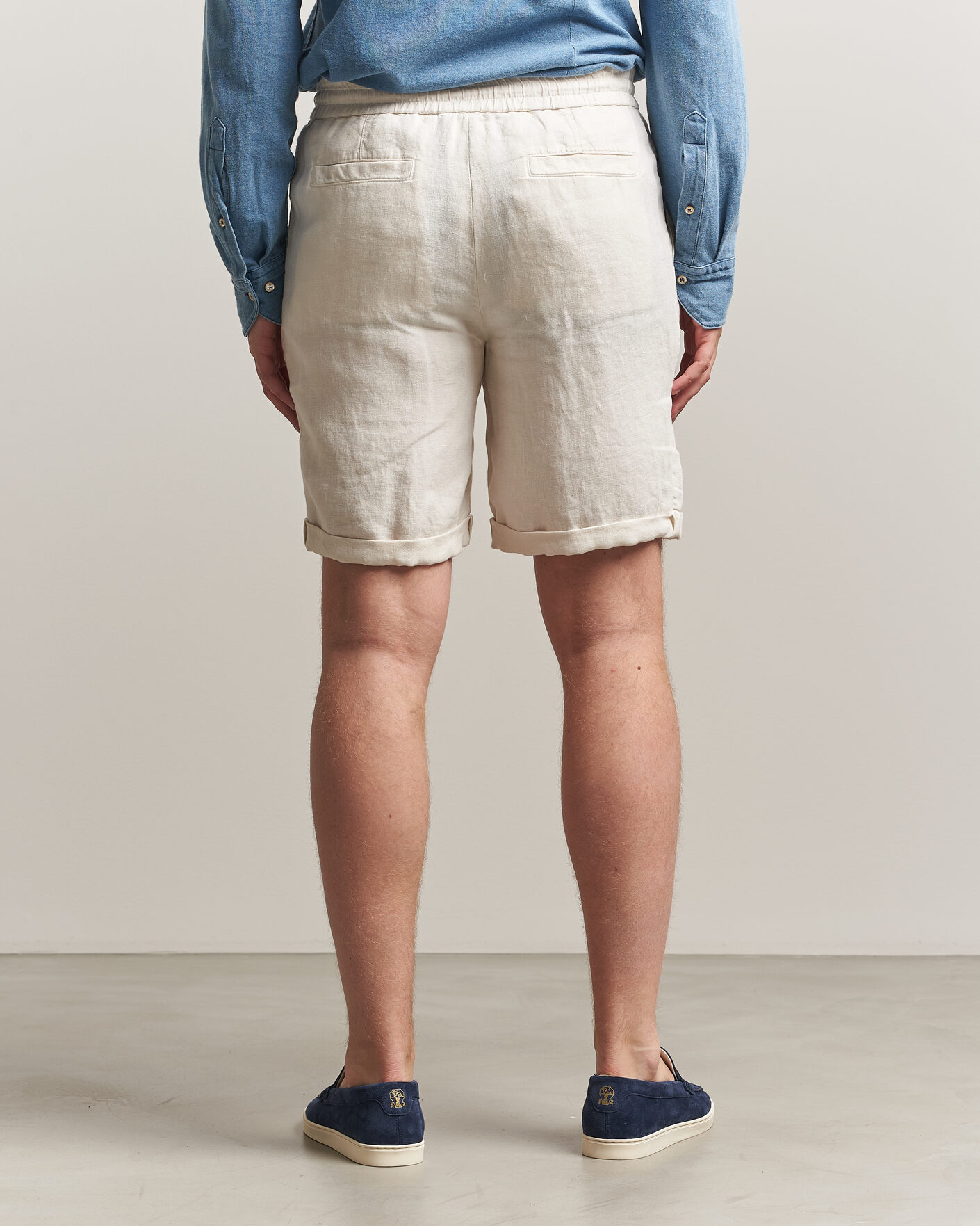 Men | Shorts | Brunello Cucinelli | Drawstring Shorts Off White