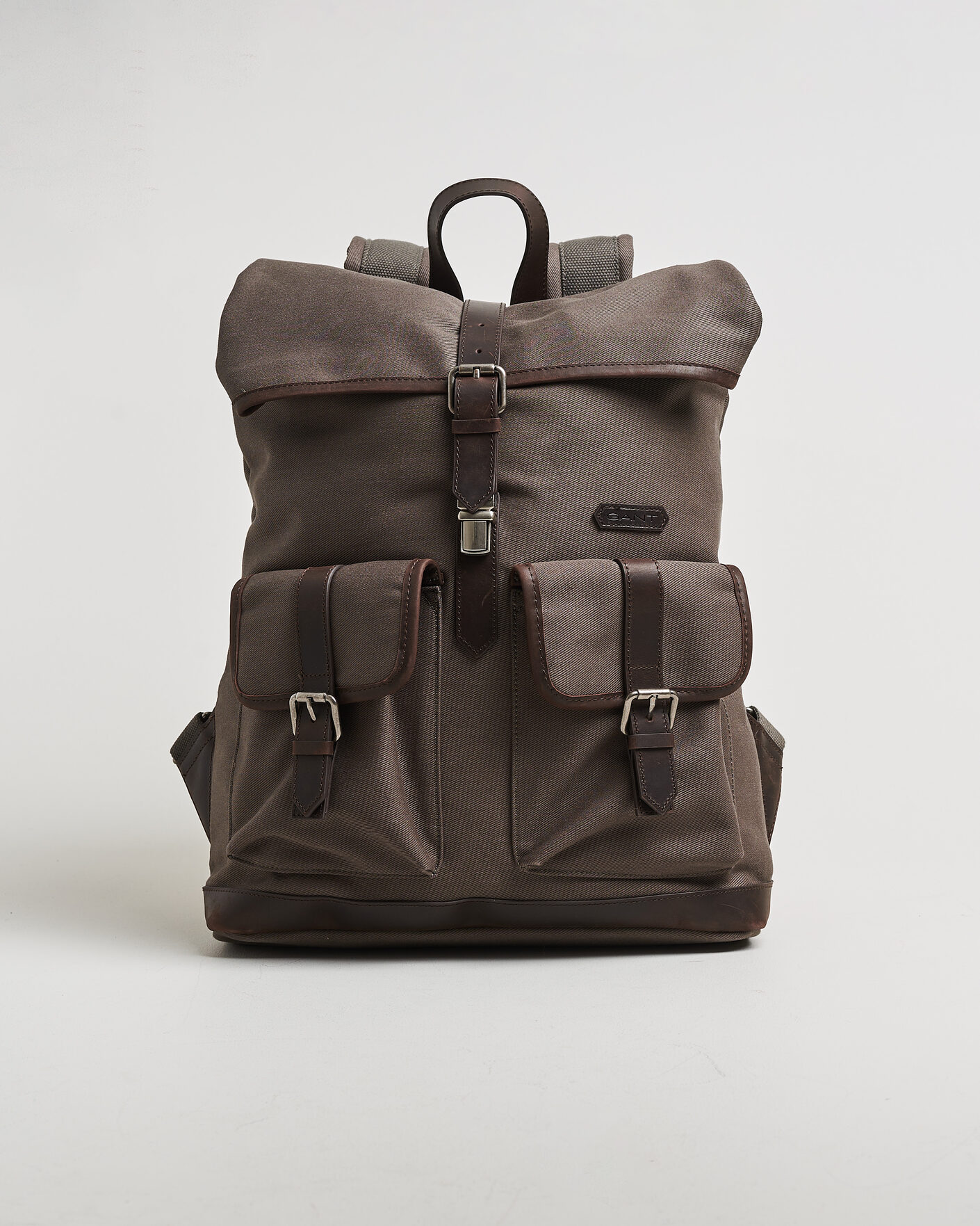 Men | Bags | Gant | Modern Premium Canvas Backpack Faded Taupe