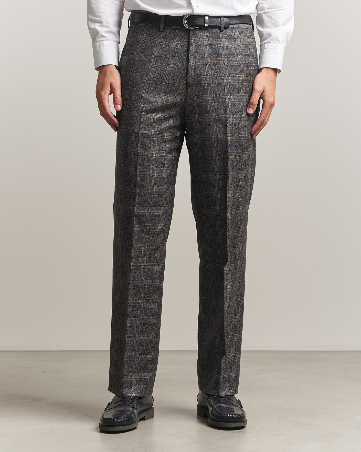スーツ glay slacks sullen Gant Wool Glencheck Suit Trousers Ceramic Grey at CareOfCarl.com