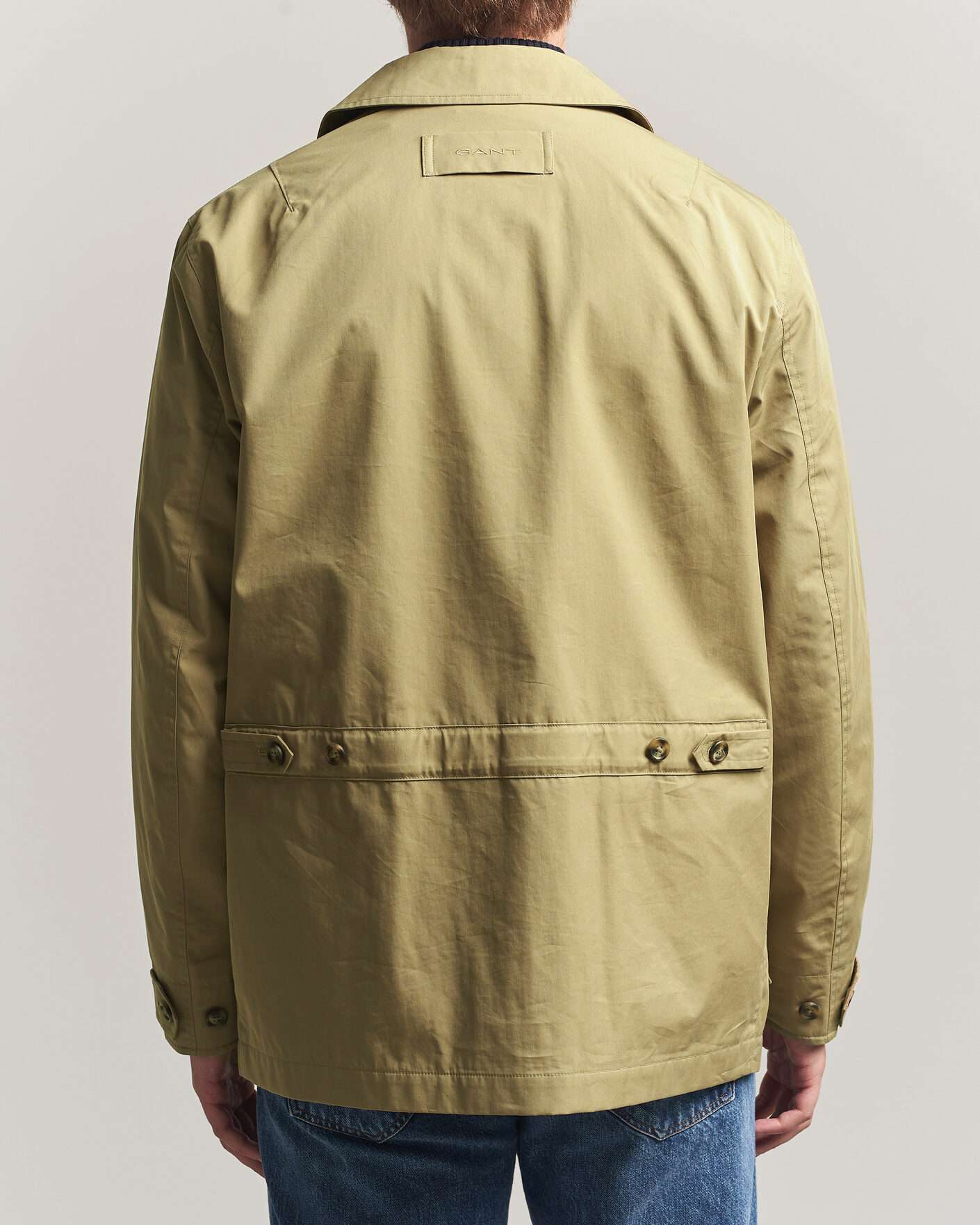 Men | Coats & Jackets | Gant | Cotton Barn Jacket Light Taupe