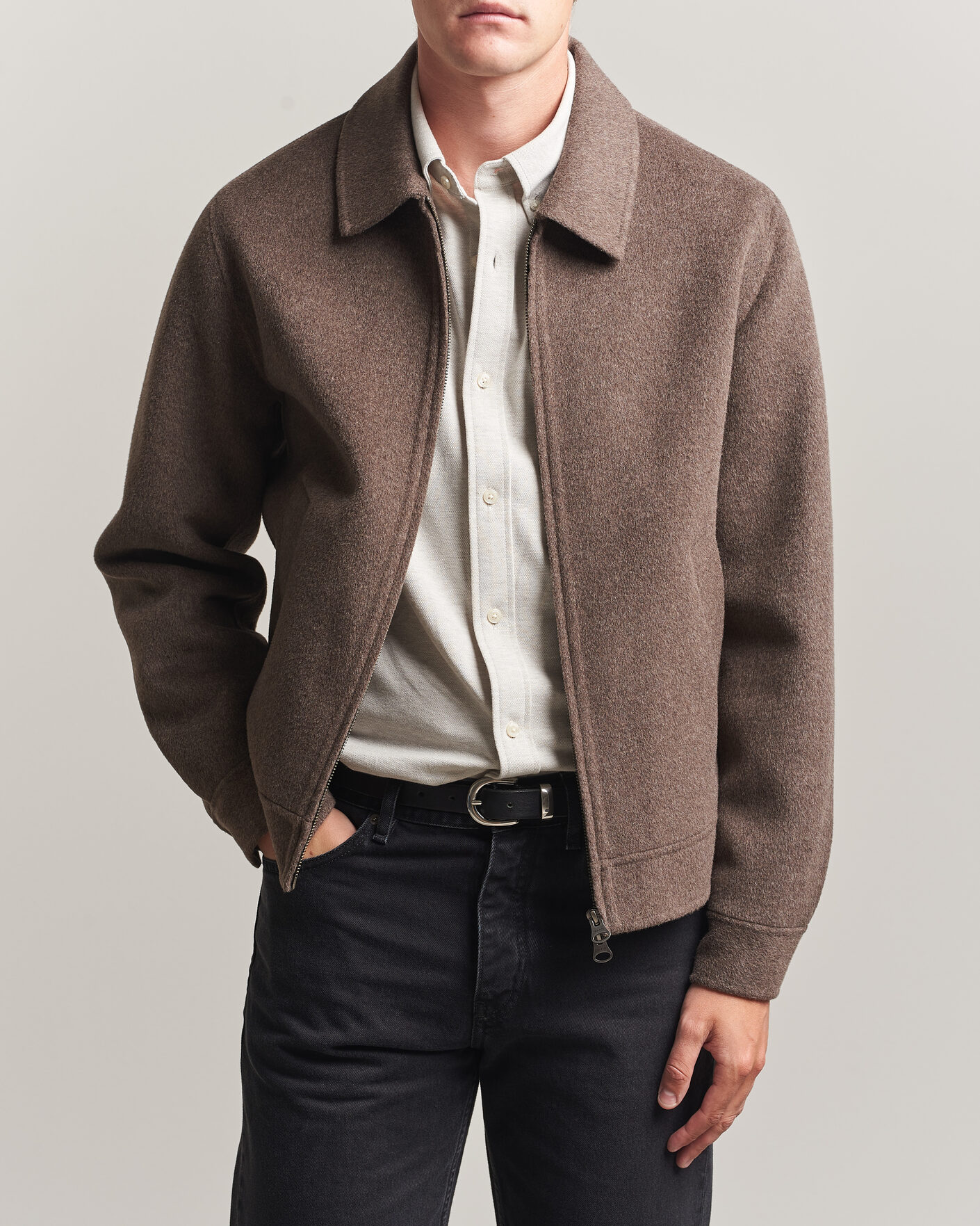 Men | Coats & Jackets | Gant | Handstitched Wool/Cashmere Jacket Shadow Brown