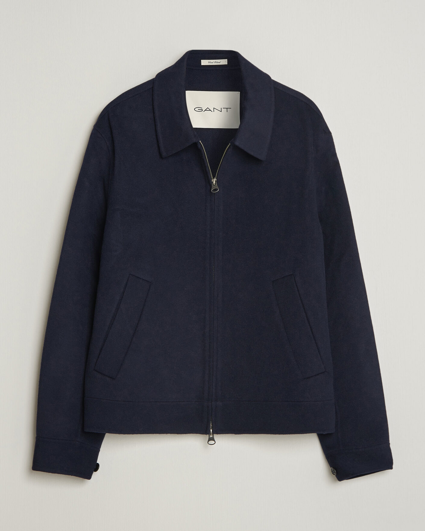 Men | Coats & Jackets | Gant | Handstitched Wool/Cashmere Jacket Evening Blue
