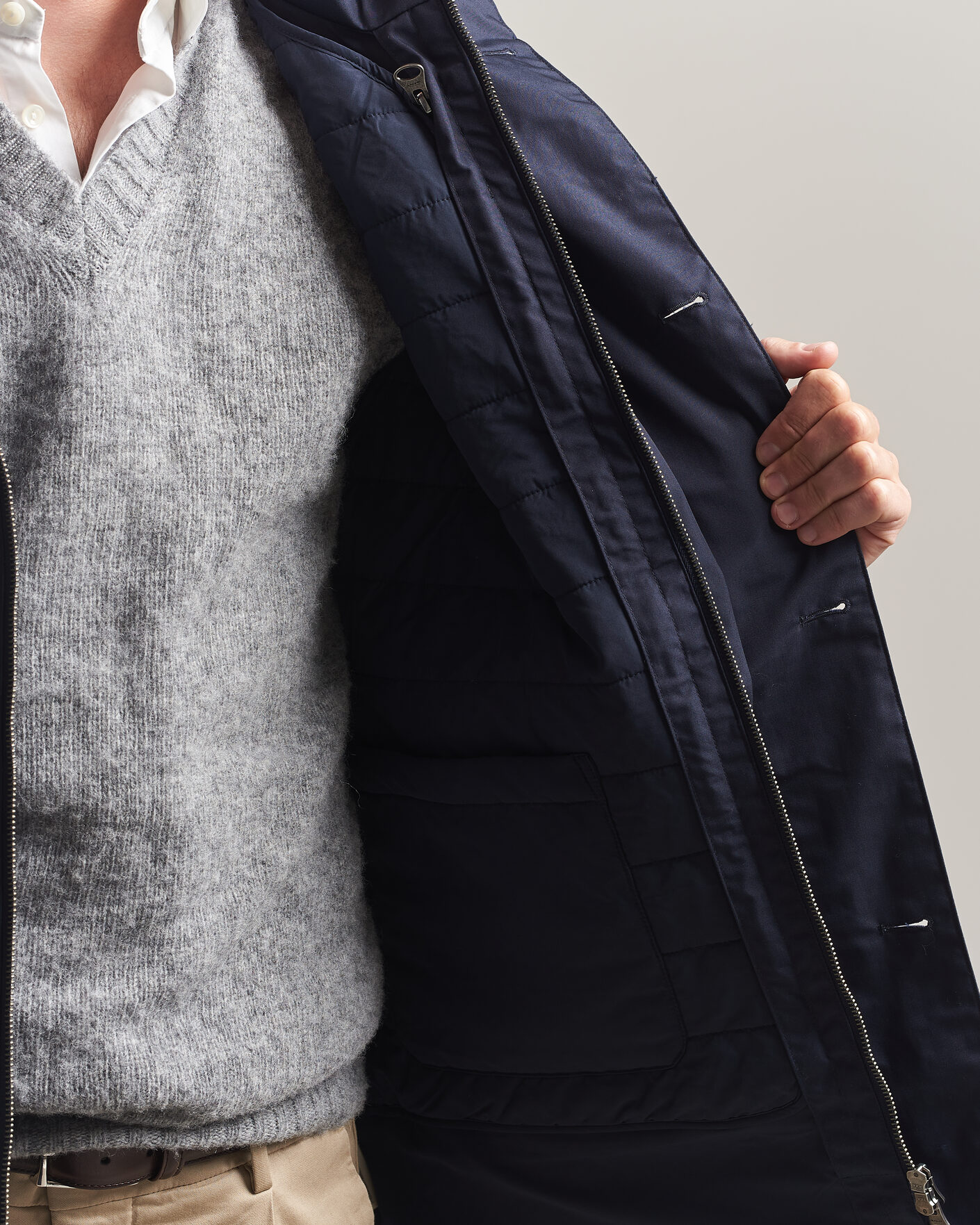 Men | Coats & Jackets | Gant | Double Jacket Evening Blue