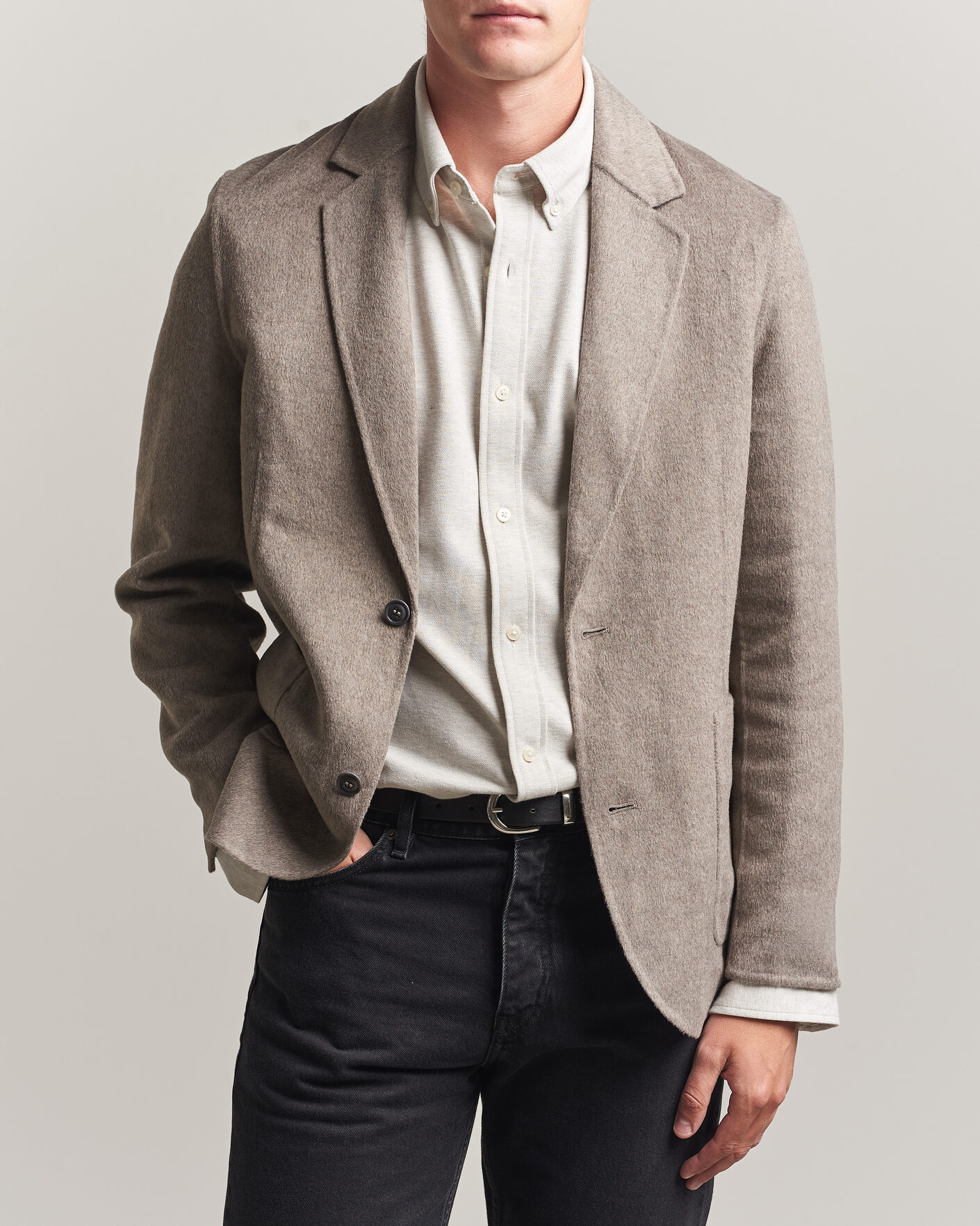 Men | Blazers | Gant | Handstitched Unlined Blazer Mist Taupe