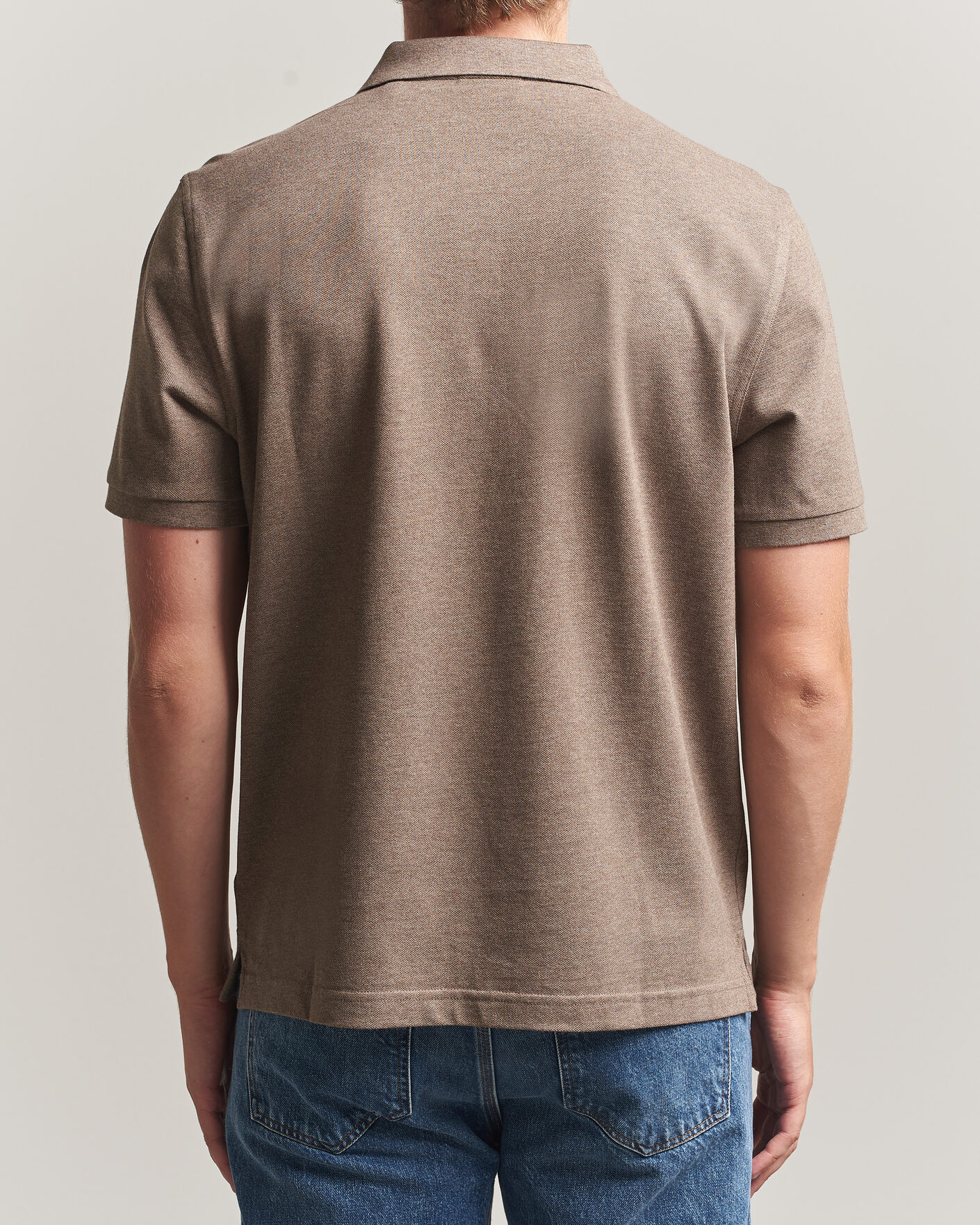 Men | Polo Shirts | Gant | The Original Polo Dark Hazelnut Melange