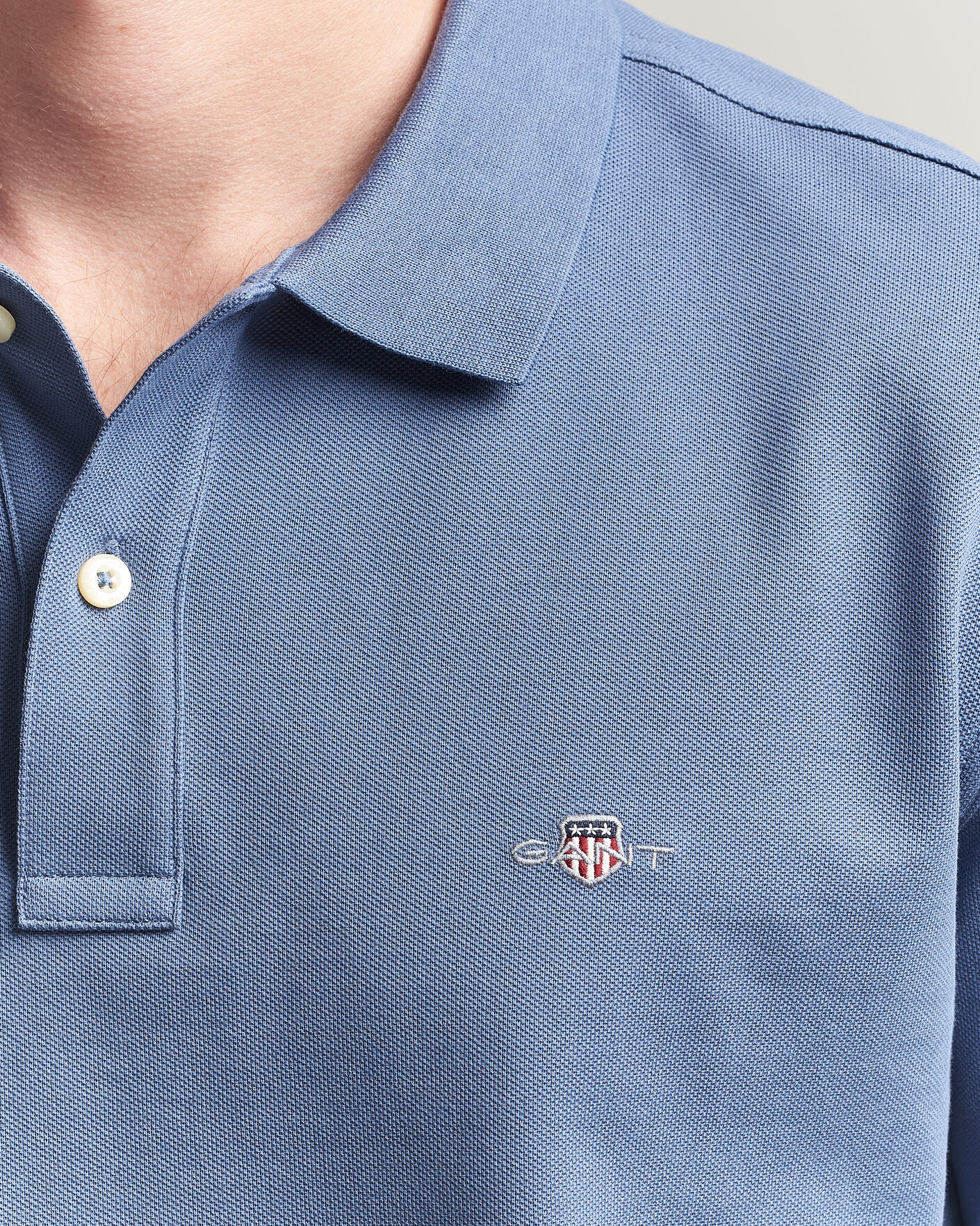 Men | Polo Shirts | Gant | The Original Polo Blue Horizon