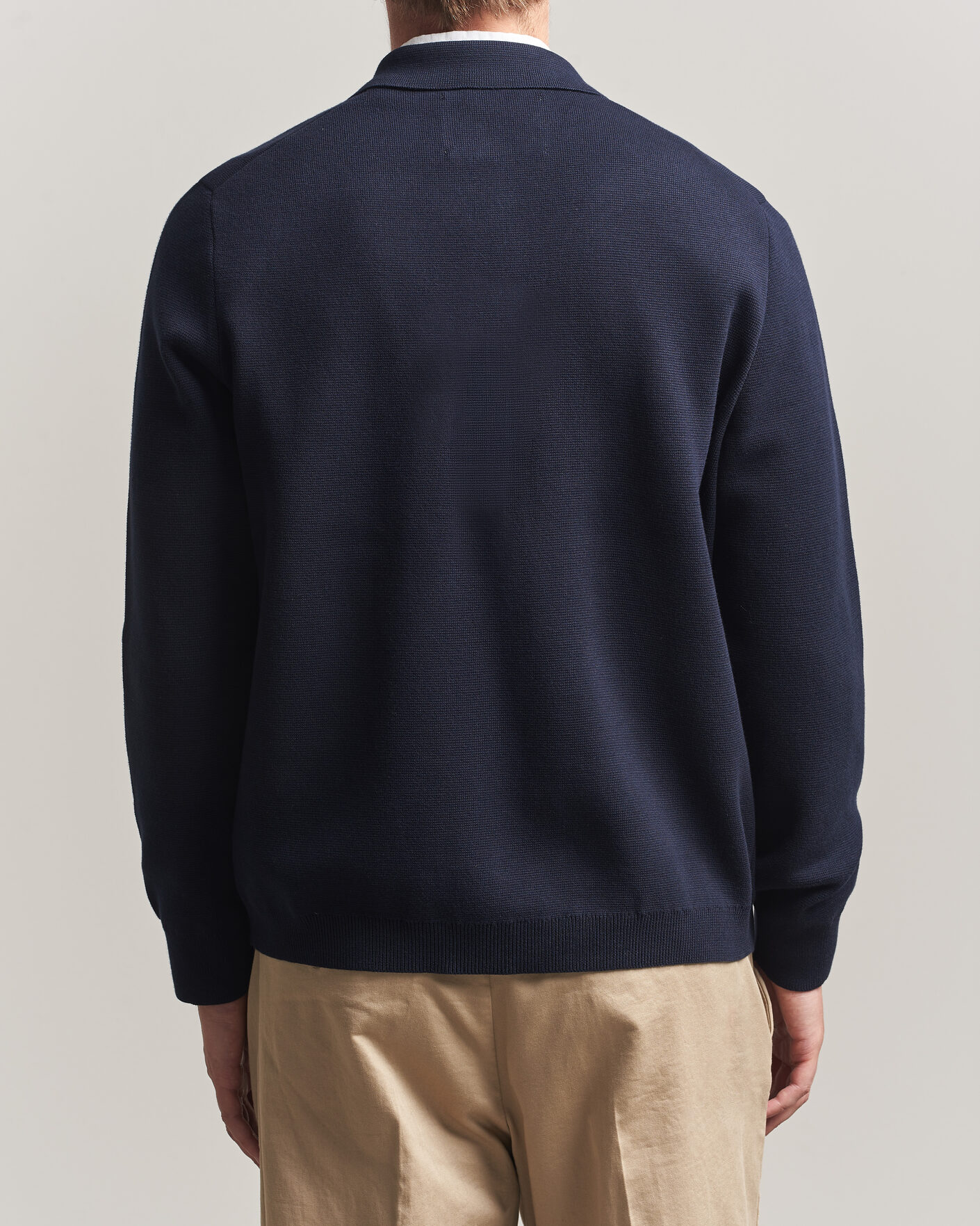 Men | Sweaters & Knitwear | Gant | Milano Knitted Cardigan Evening Blue