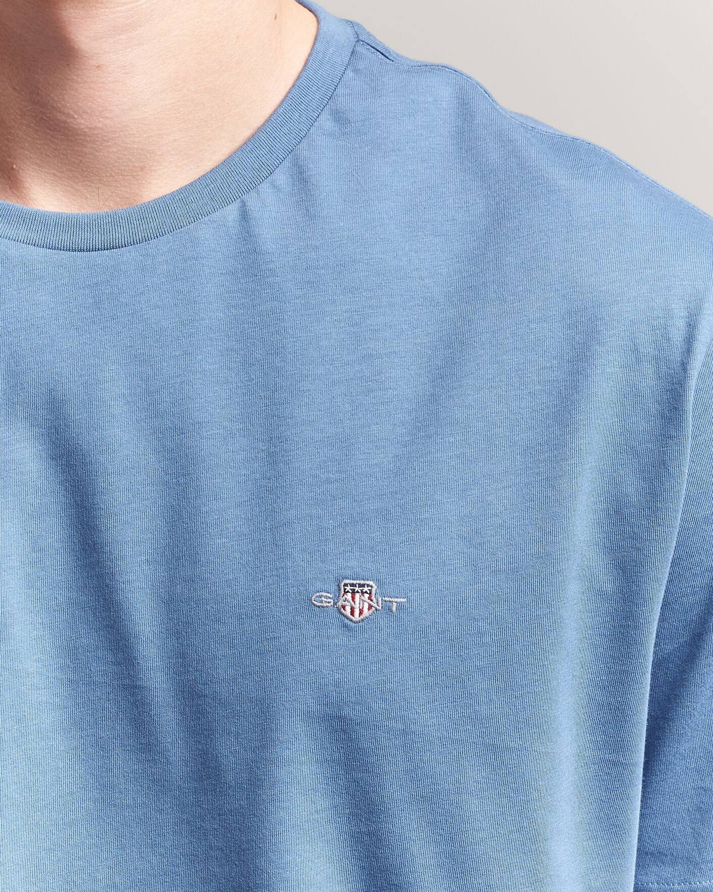Men | T-Shirts | Gant | The Original T-Shirt Blue Horizon