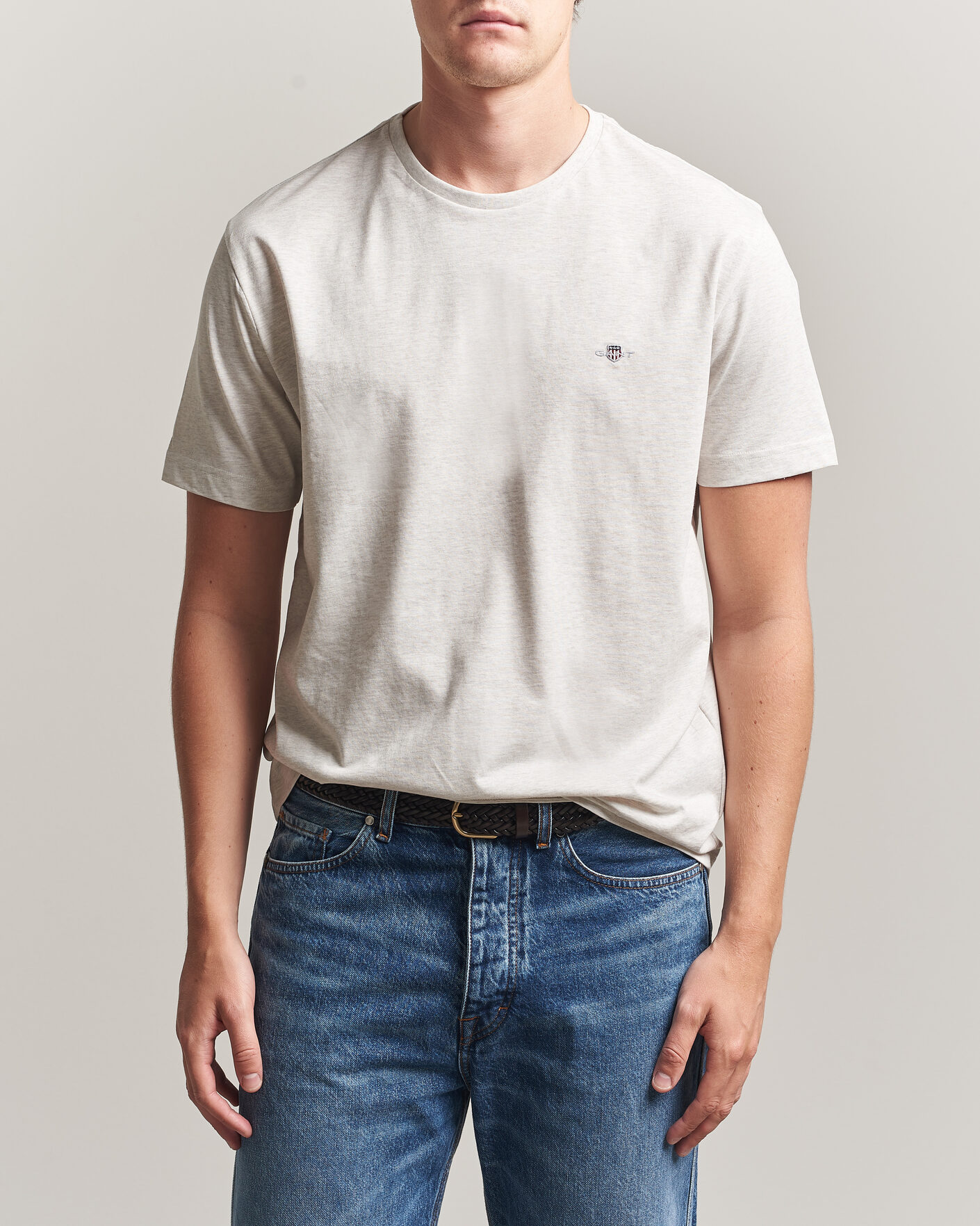 Men | T-Shirts | Gant | The Original T-Shirt Glacier Melange