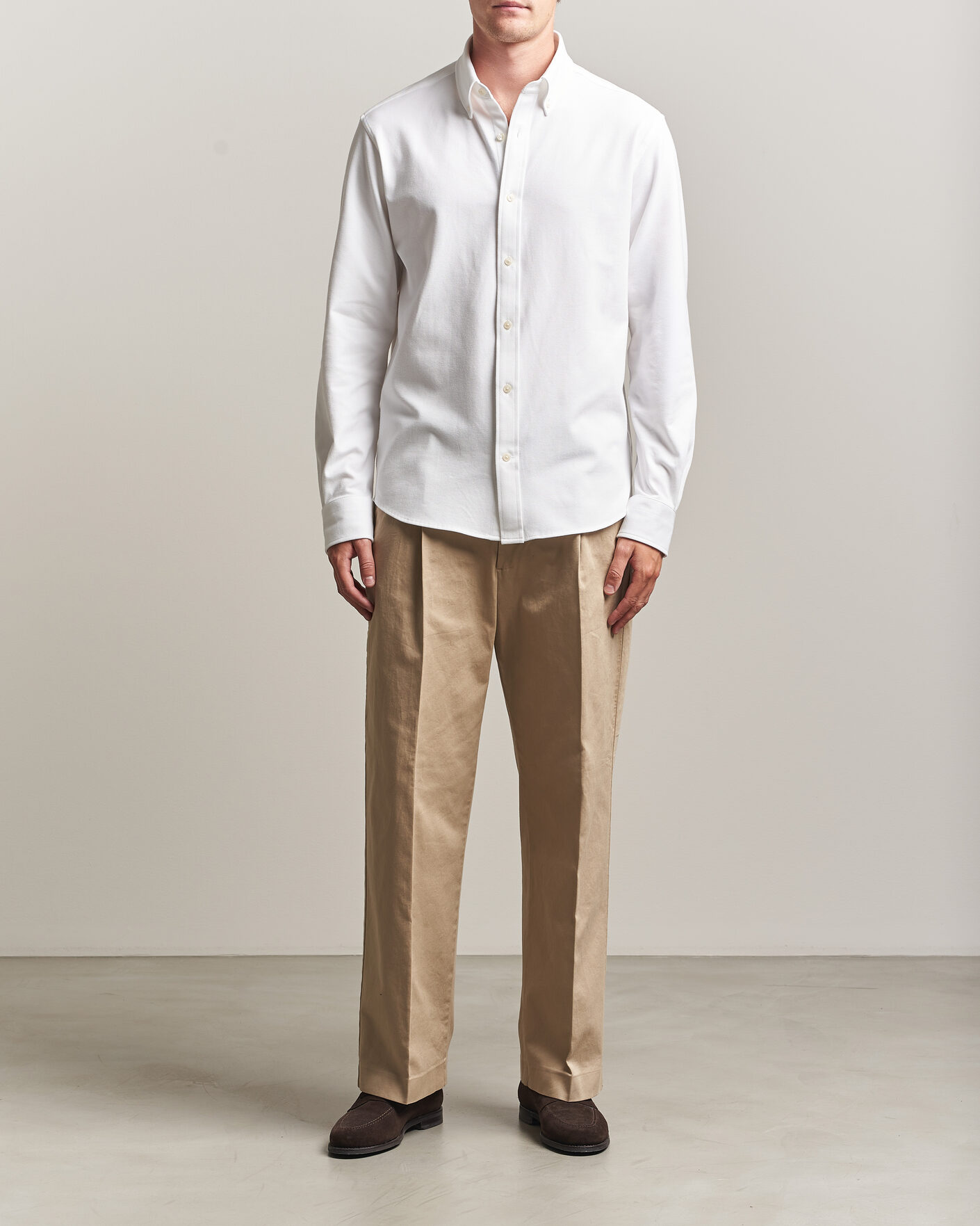 Men | Shirts | Gant | Regular Fit Jersey Pique Shirt White
