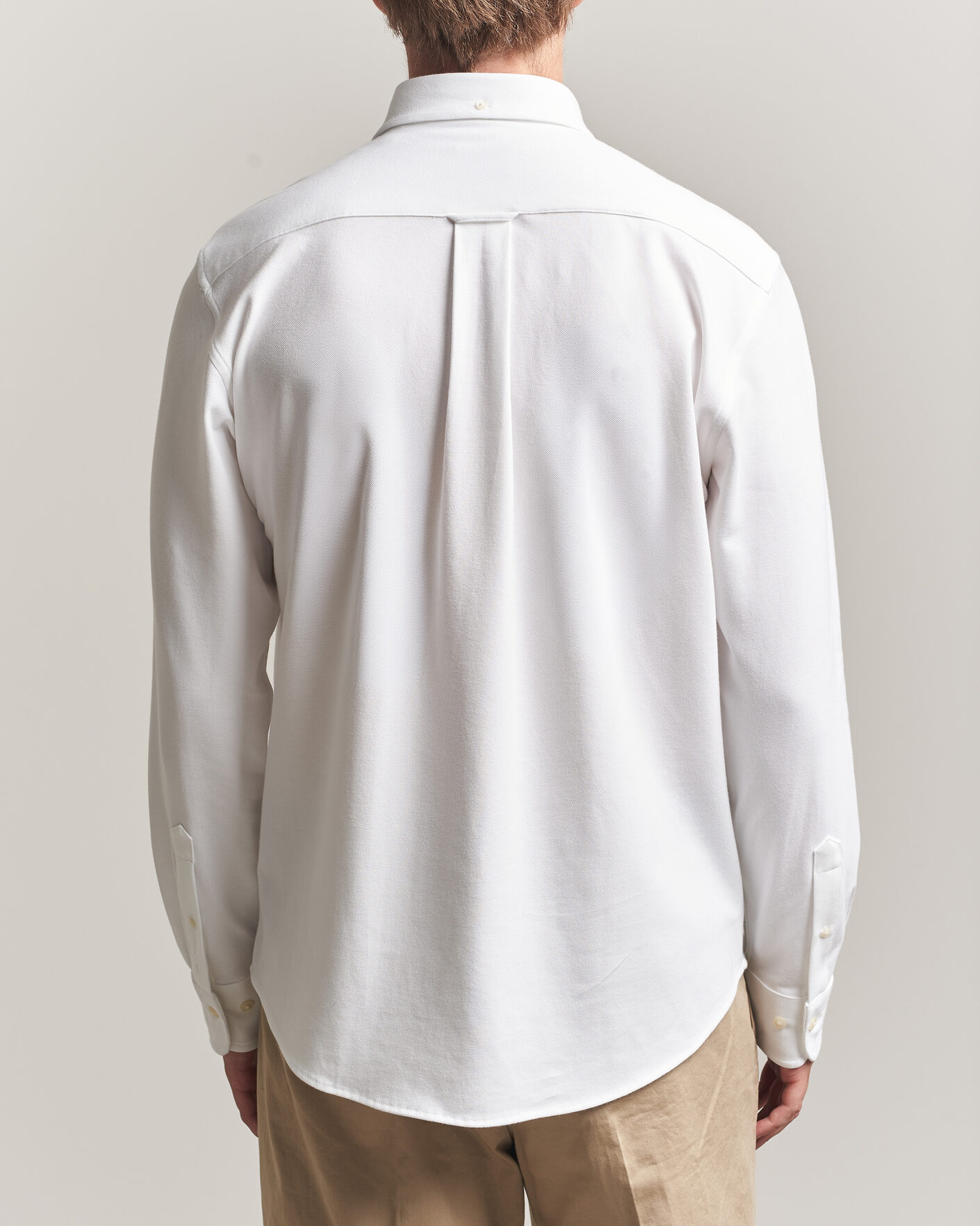 Men | Shirts | Gant | Regular Fit Jersey Pique Shirt White