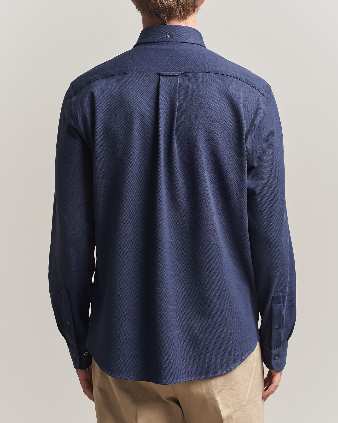 Men | Shirts | Gant | Regular Fit Jersey Pique Shirt Marine