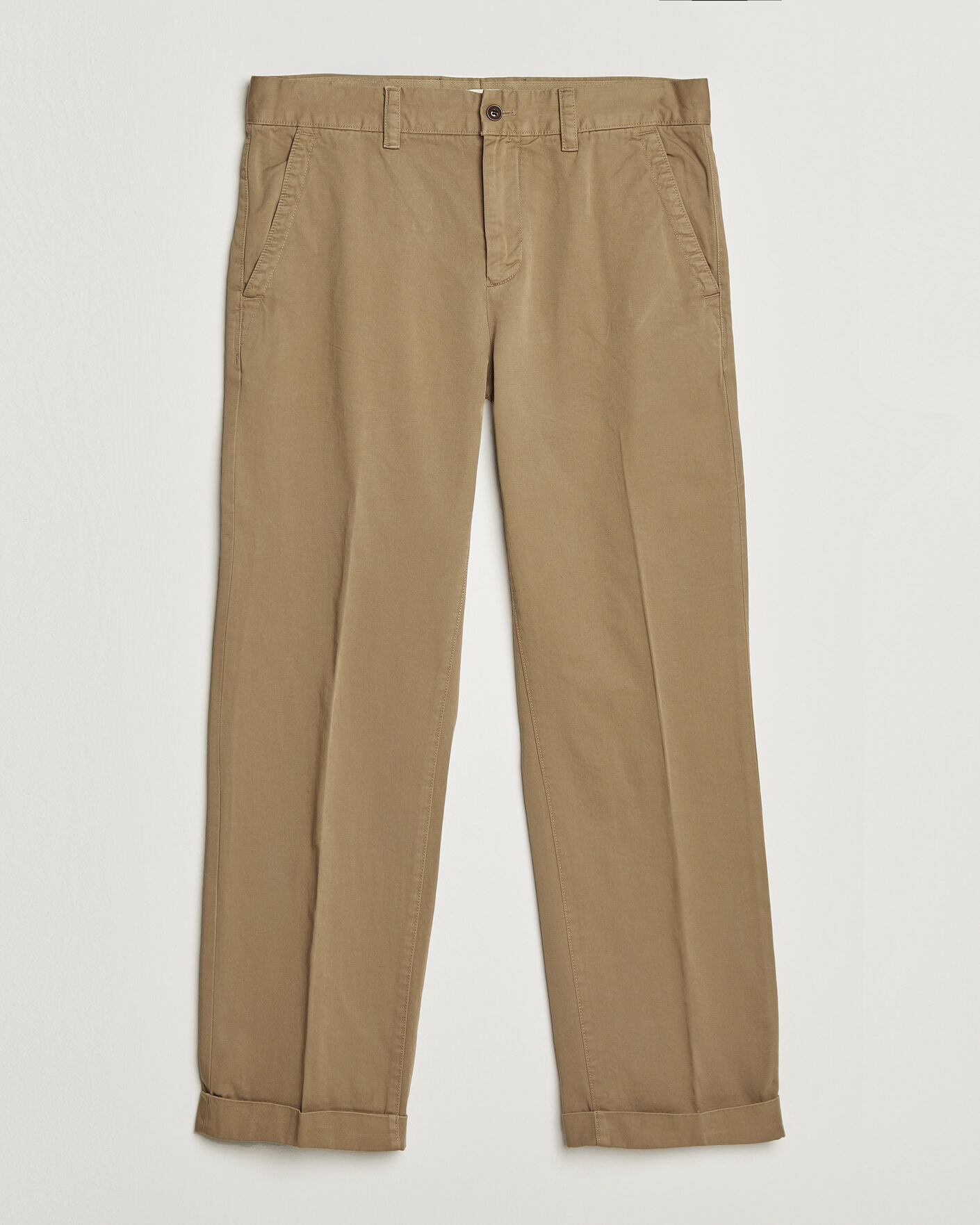 Men | Trousers | Gant | YALE Cotton Twill Chinos Darkened Beige