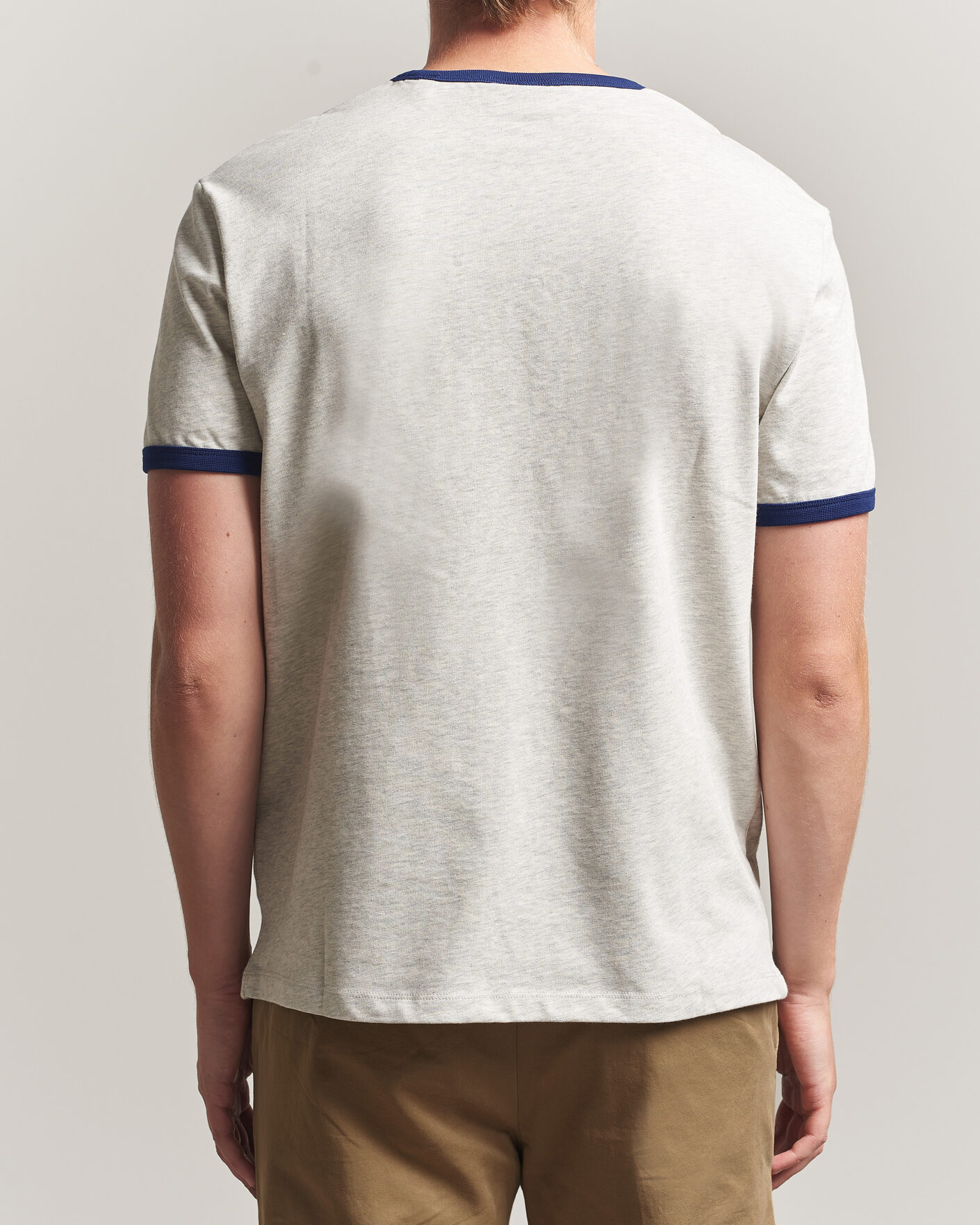 Men | T-Shirts | Gant | YALE Crew Neck T-Shirt Grey Melange