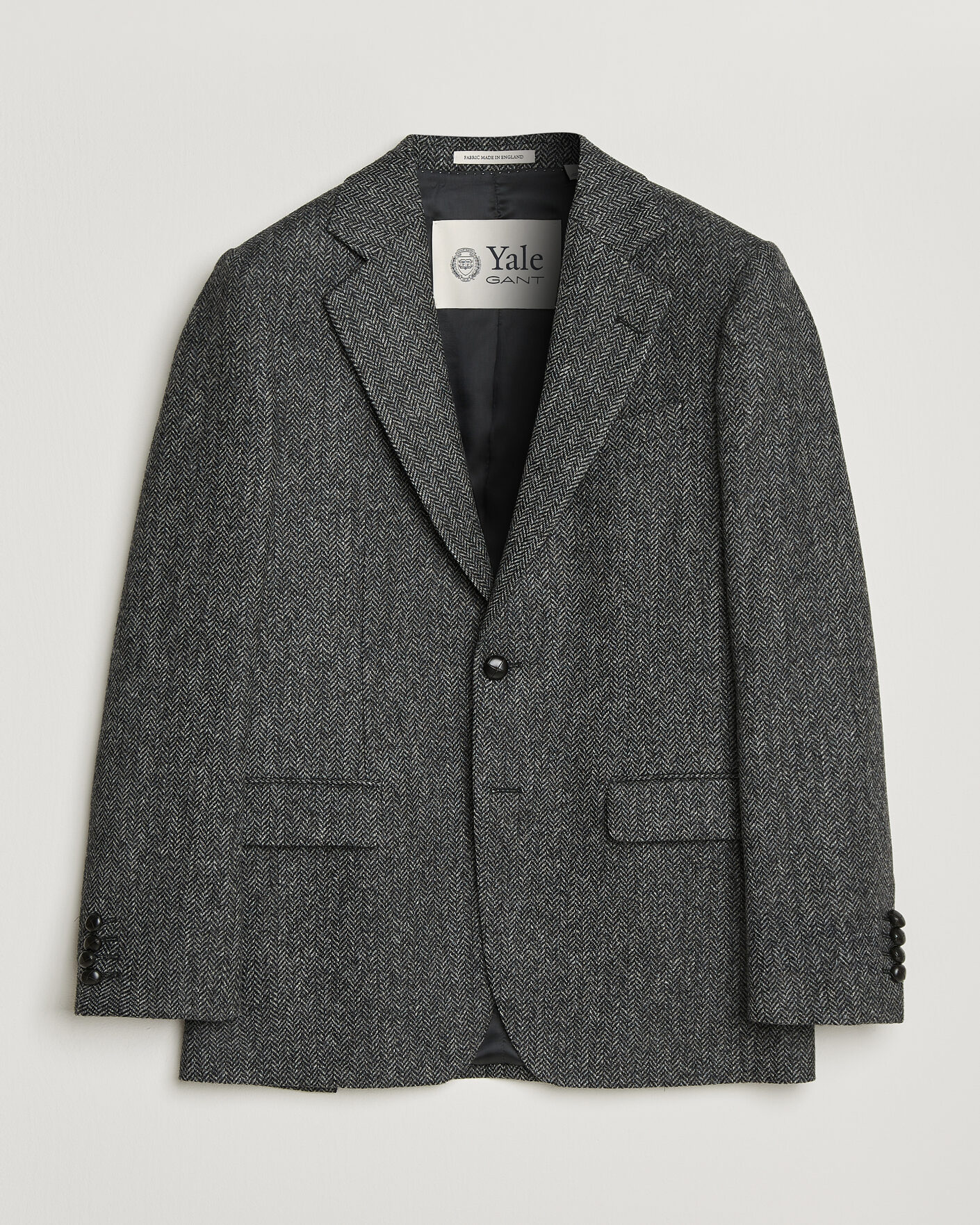 Men | Blazers | Gant | YALE Tweed Blazer Black Grey