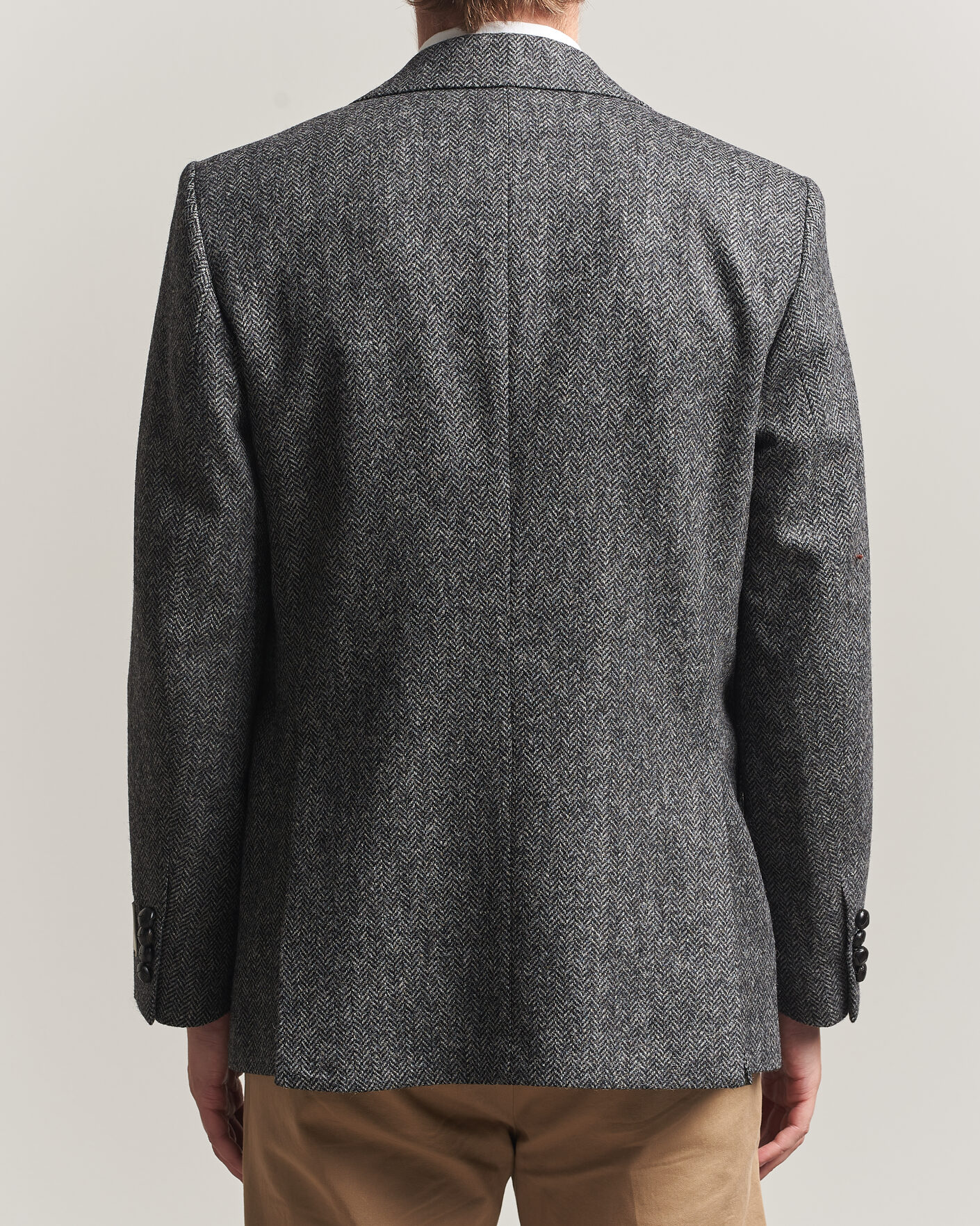 Men | Blazers | Gant | YALE Tweed Blazer Black Grey