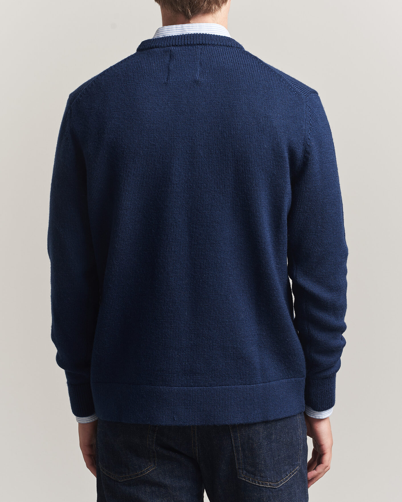 Men | Sweaters & Knitwear | Gant | YALE Merino Crew Neck Marine