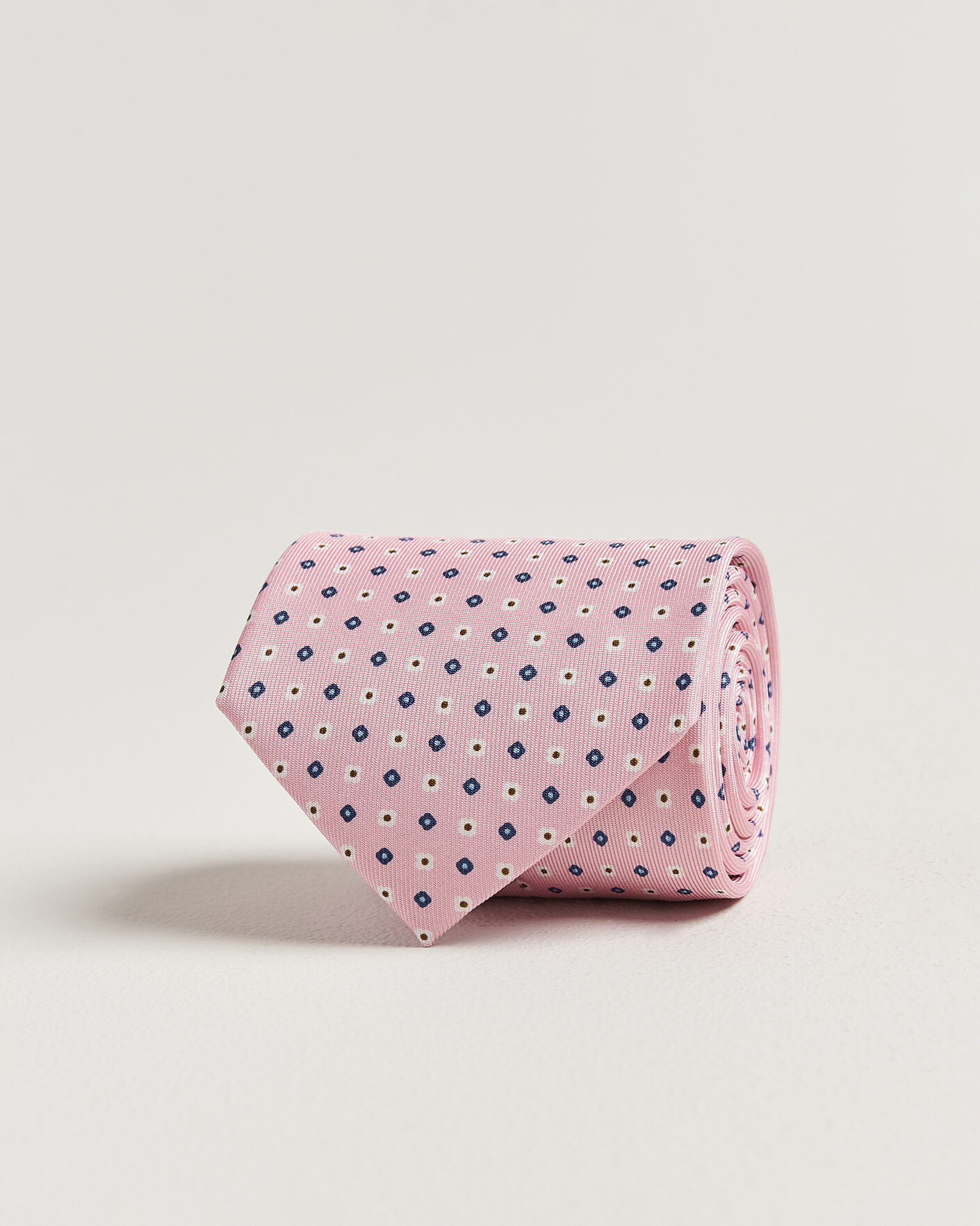 Men | Ties | E. Marinella | 3-Fold Printed Silk Tie Pink