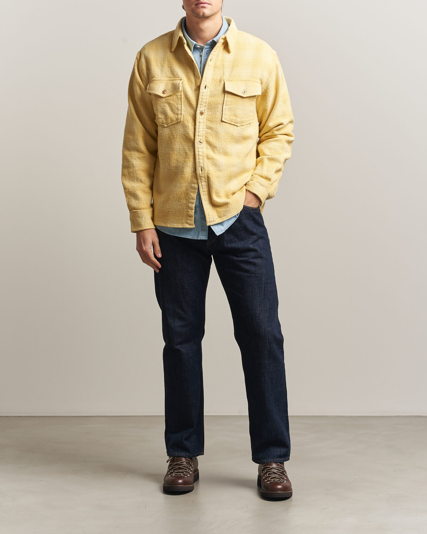Men | Shirts | Pendleton | Big Pocket Shirt Cream Shadow