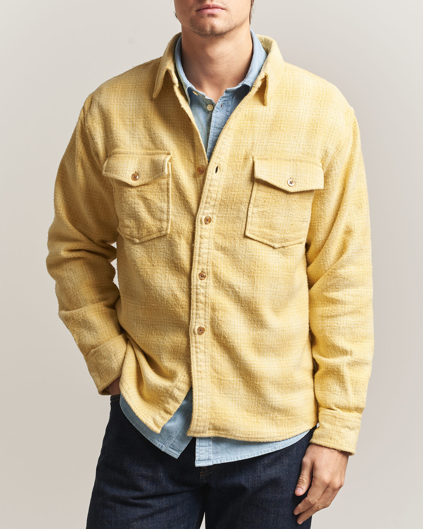 Men | Shirts | Pendleton | Big Pocket Shirt Cream Shadow