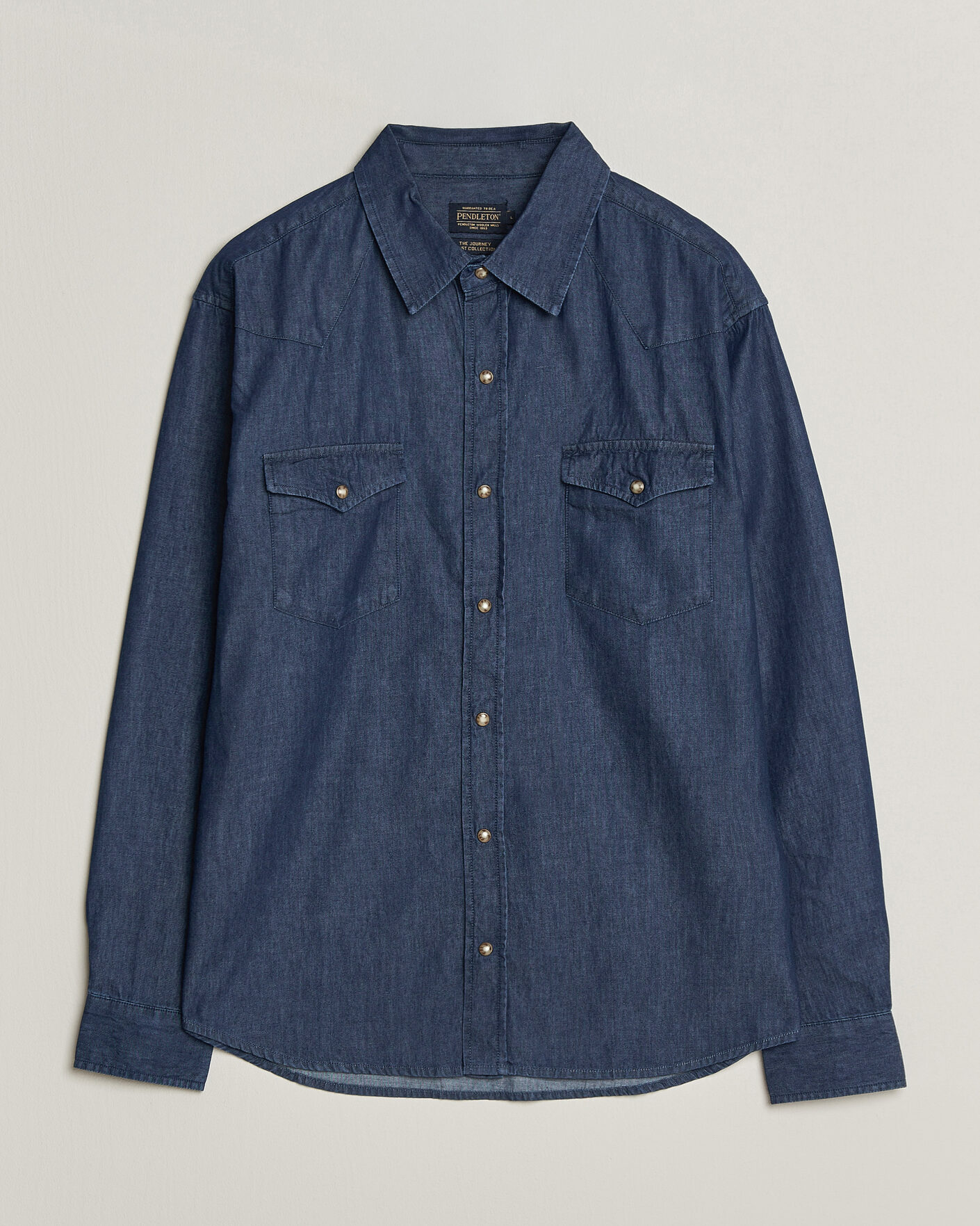 Men | Shirts | Pendleton | Chandler Western Shirt Indigo Chambray