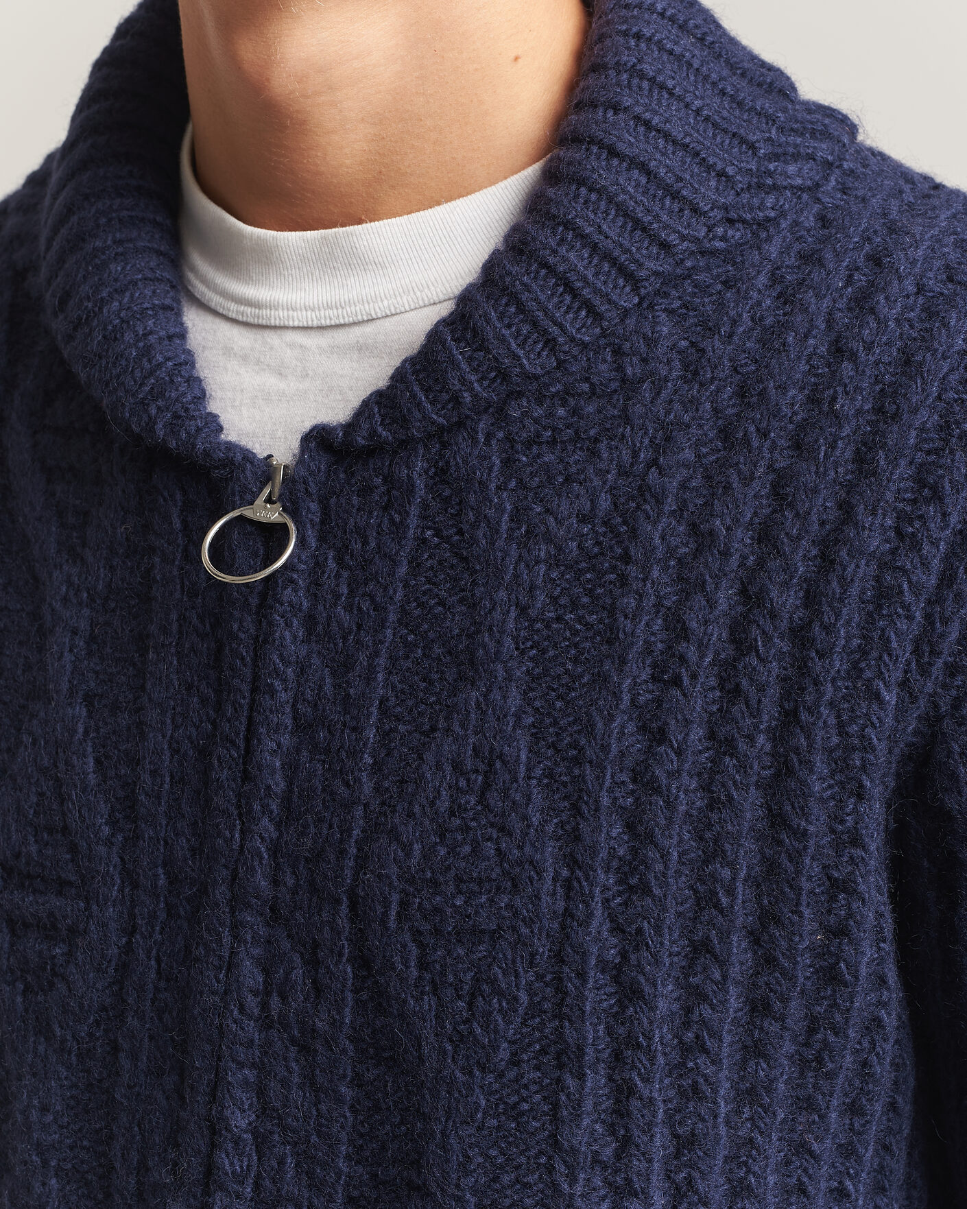 Men | Sweaters & Knitwear | Pendleton | Hoop Zip Cardigan Navy